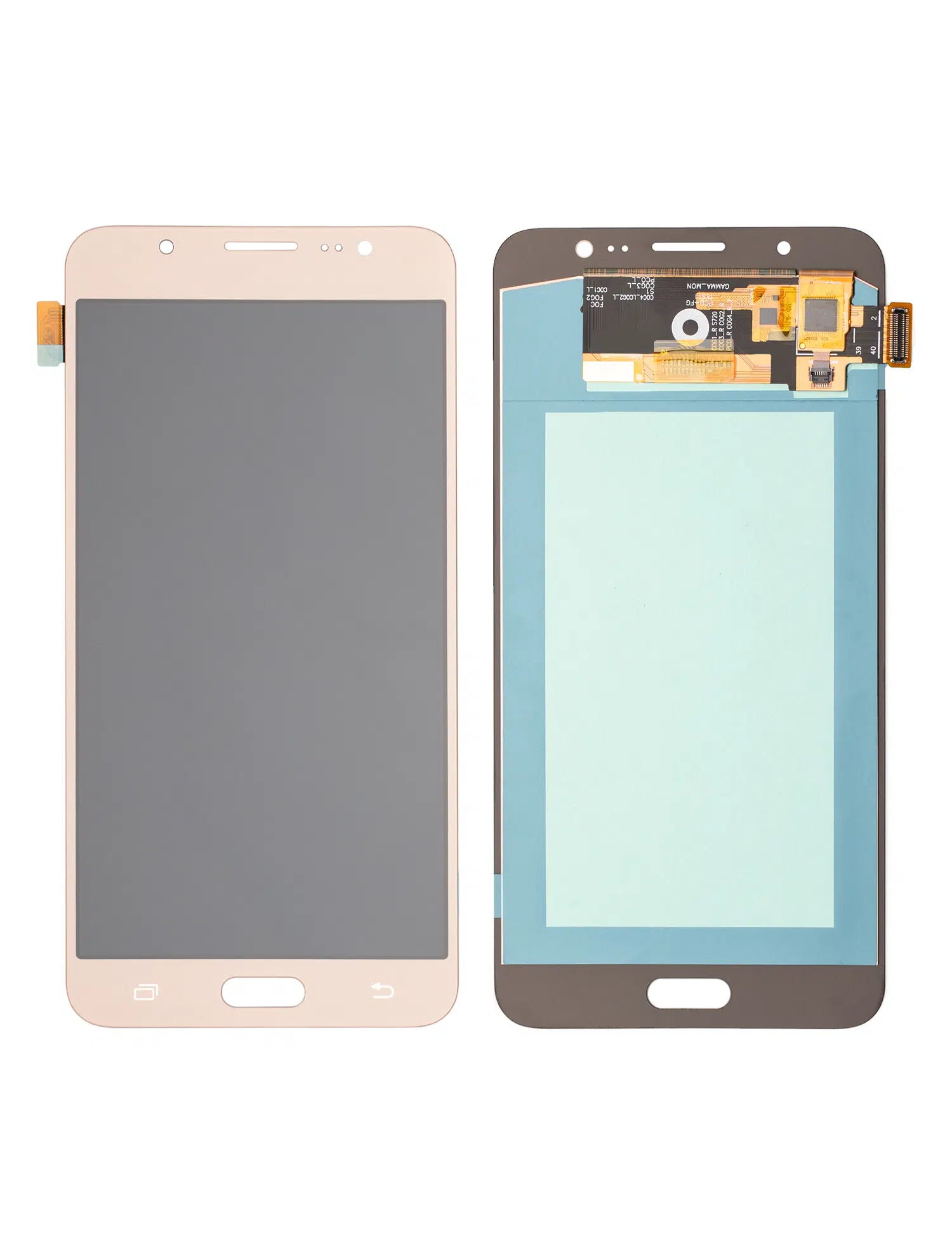 Samsung Galaxy J7 / J7 Duo (J710 / 2016) İle Uyumlu Çerçevesiz Ekran Dokunmatik Oled Gold