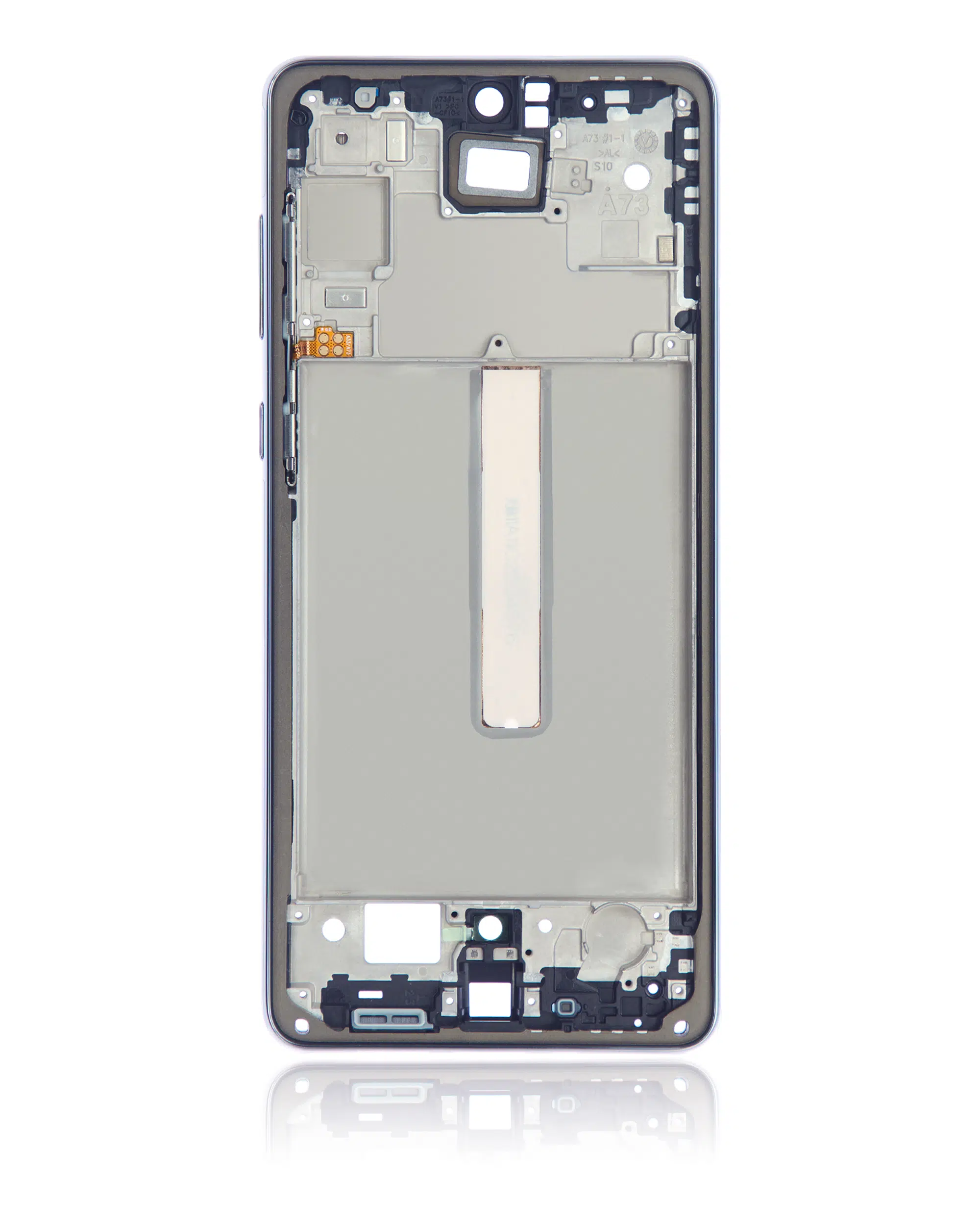 Samsung Galaxy A73 (A735 / 2022) / A73 5G (A736 / 2022) (Gri) ile Uyumlu Orta Çerçeve Muhafaza 