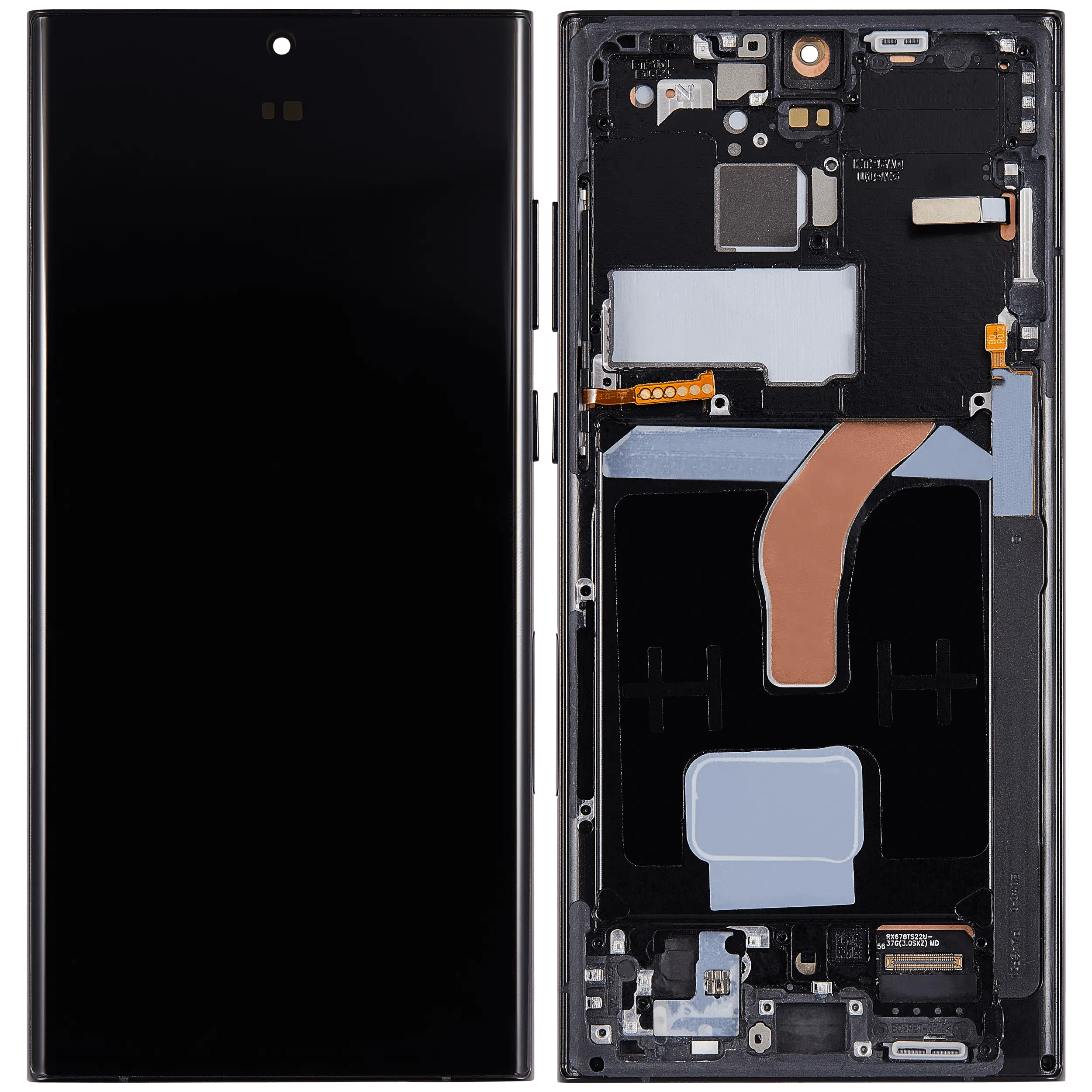 Samsung Galaxy S22 Ultra 5G (ABD ve Uluslararası Versiyon) İle Uyumlu Çerçeveli OLED Ekranı(Yeniden... 