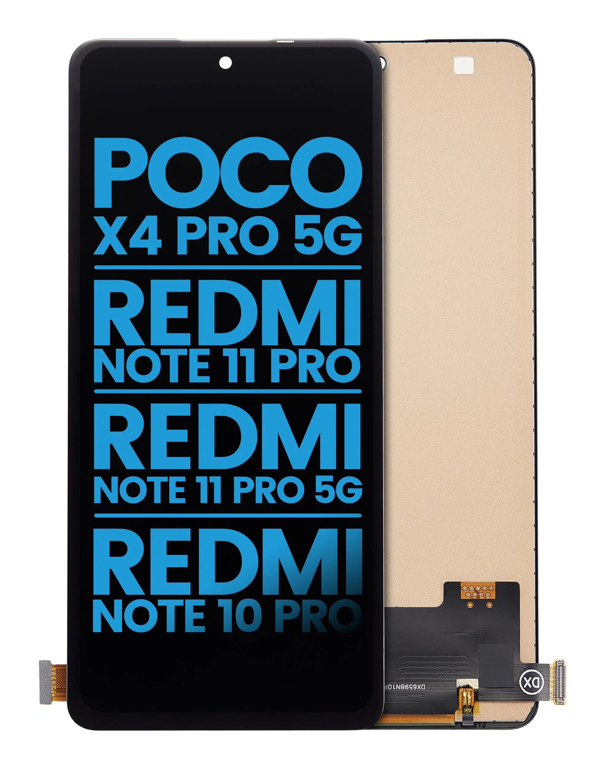 Xiaomi Redmi Note 10 Pro Max İle Uyumlu Çerçevesiz Ekran Dokunmatik Siyah (A Kalite)