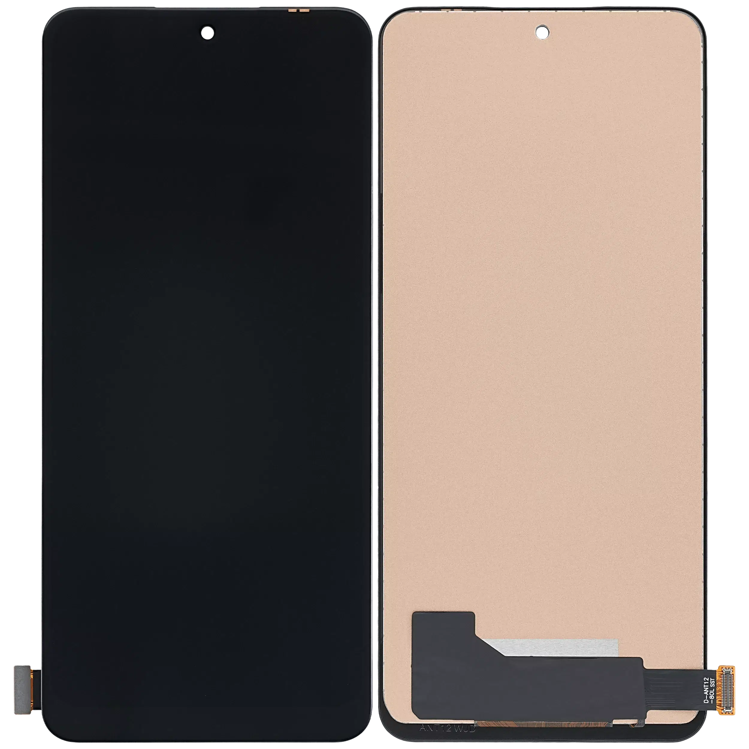 Xiaomi Redmi Note 12 İle Uyumlu Çerçevesiz Ekran Dokunmatik Siyah (A Kalite)
