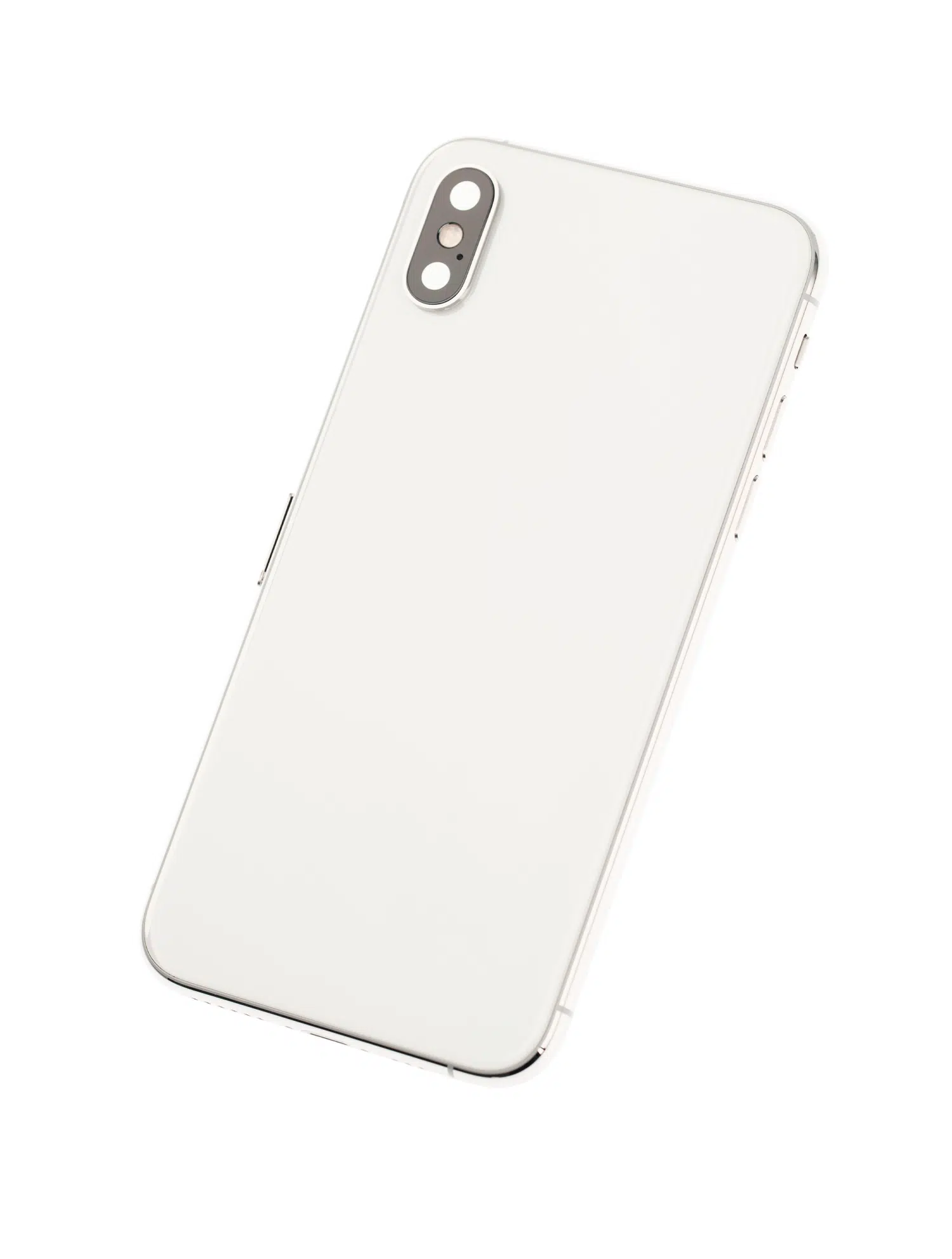 İphone XS İle Uyumlu Kasa Kapak Set Beyaz İçi Boş (Logolu) 1/1 Kasa