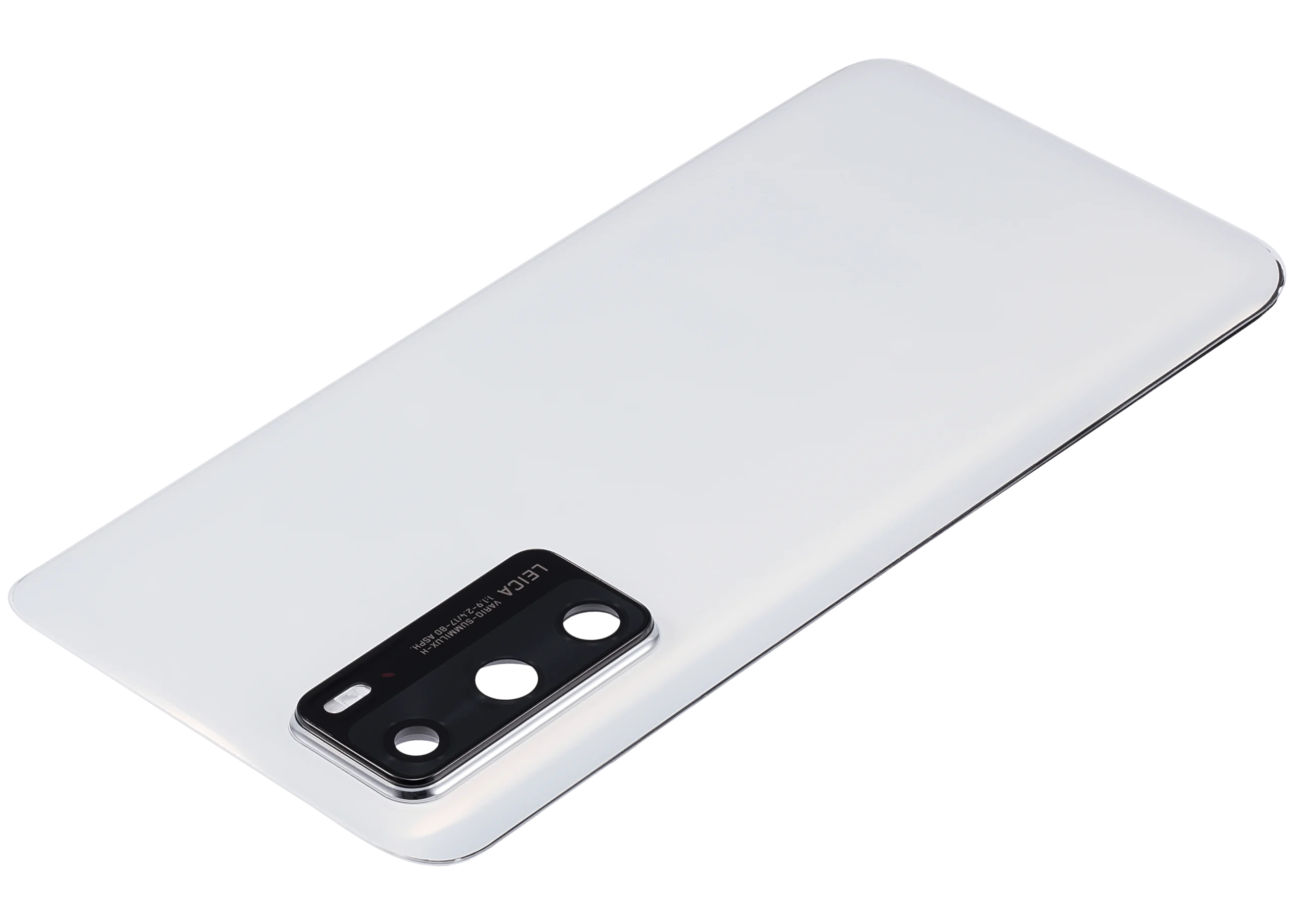 Huawei P40 İle Uyumlu Kamera Lensli Arka Kapak Camı (Buz Beyazı)