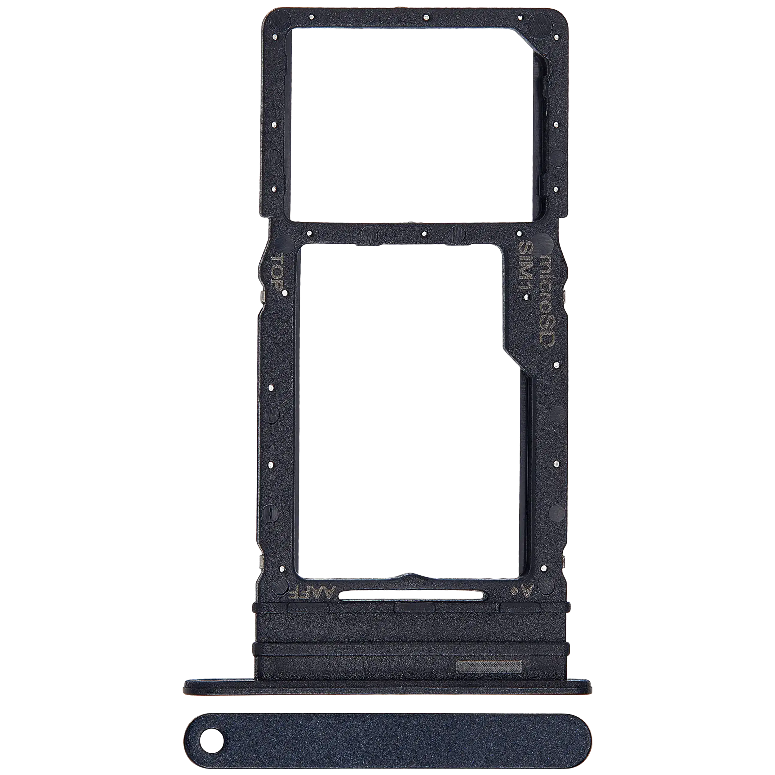 Samsung Galaxy A16 4G ile Uyumlu Çift Sim Kart Tepsisi (A166 / 2024) (Siyah)