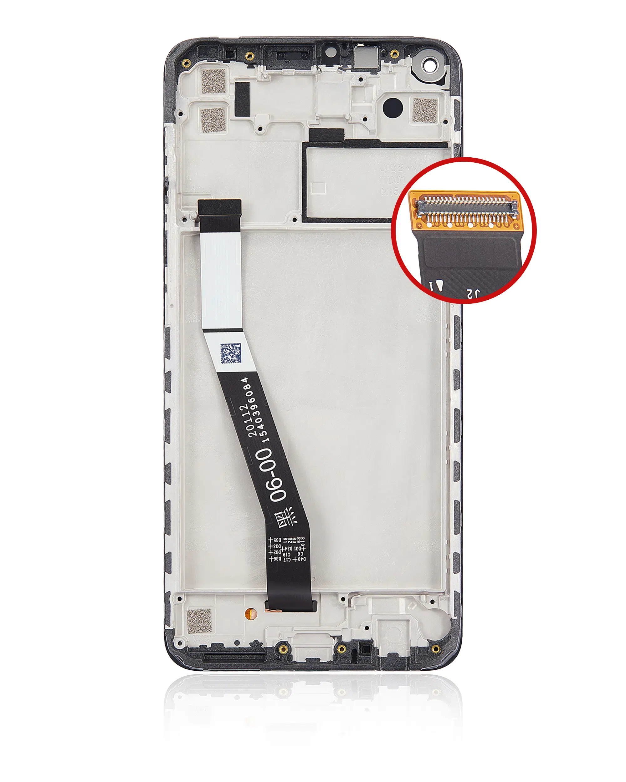 Xiaomi Redmi Note 9 İle Uyumlu Çerçeveli Ekran Dokunmatik (%100 Orijinal Ürün)