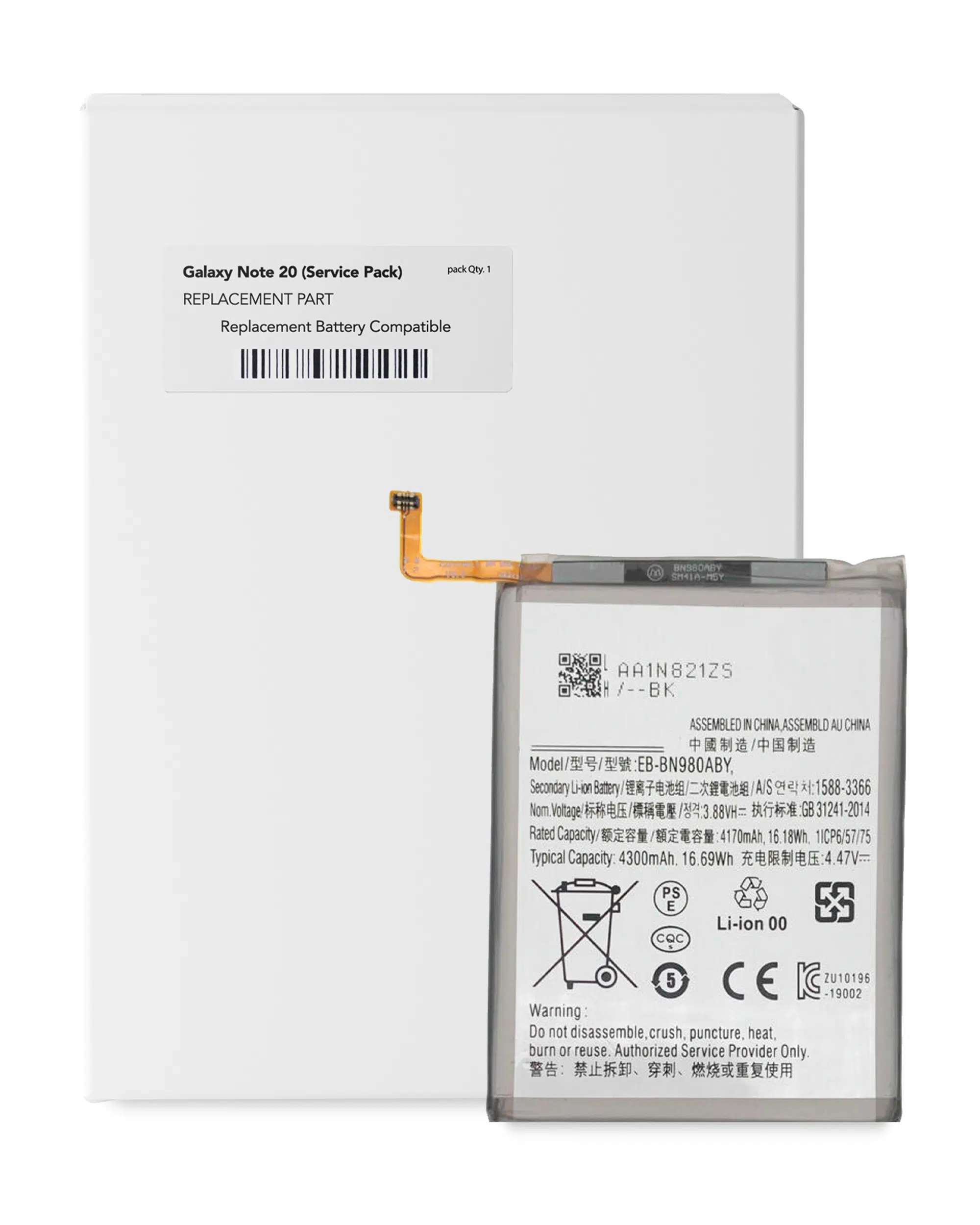 Samsung Galaxy Note 20 İle Uyumlu Batarya Pil (Logosuz %100 Orijinal Ürün)