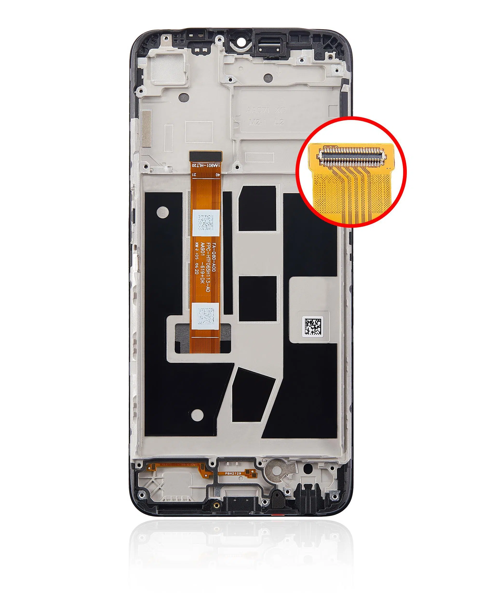 Oppo A54s ile Uyumlu Çerçeveli Ekran Dokunmatik (%100 Orijinal Ürün)