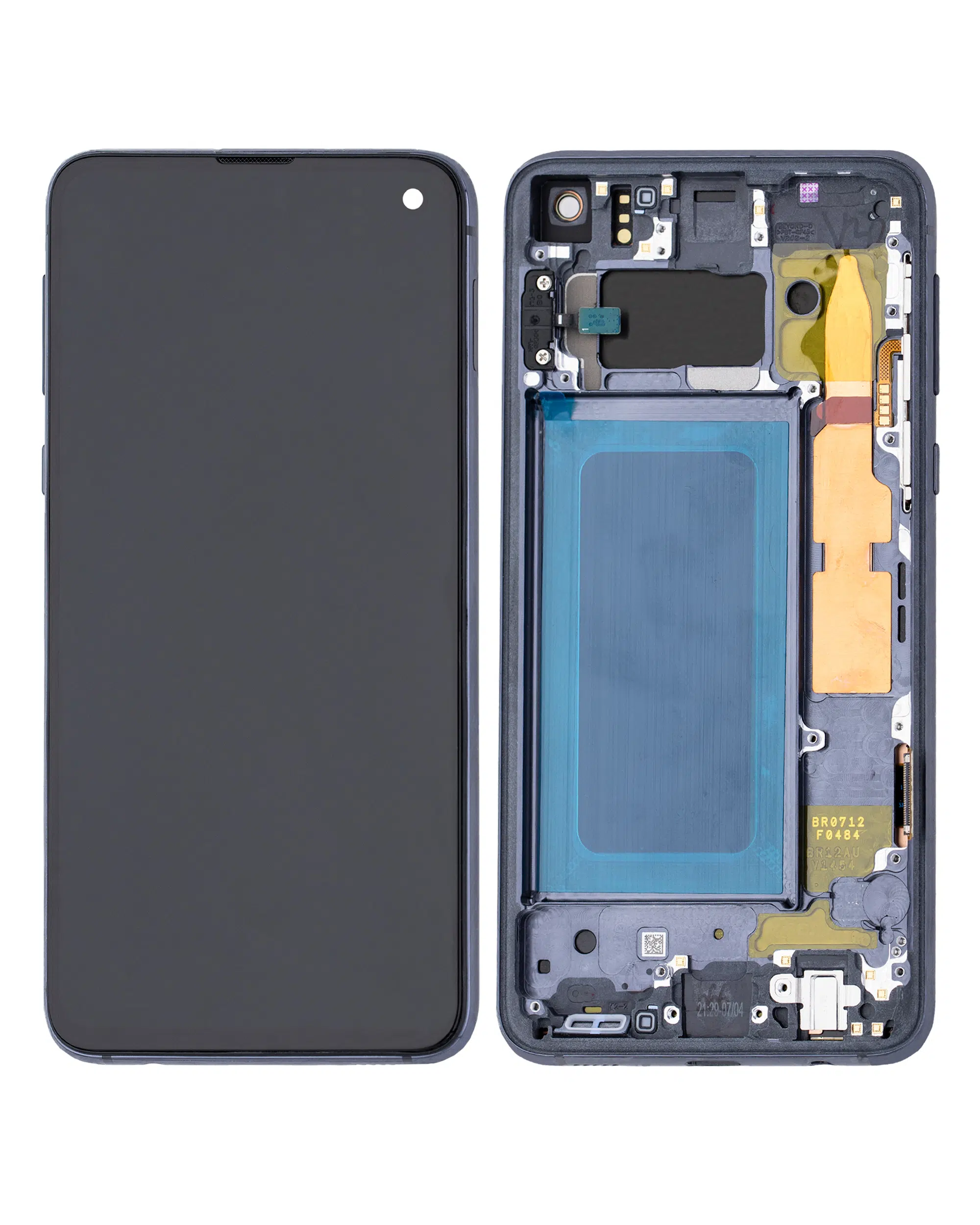 Samsung Galaxy S10E İle Uyumlu Ekran Dokunmatik Çerçeveli (Prizma Siyahı) %100 Orijinal Ürün