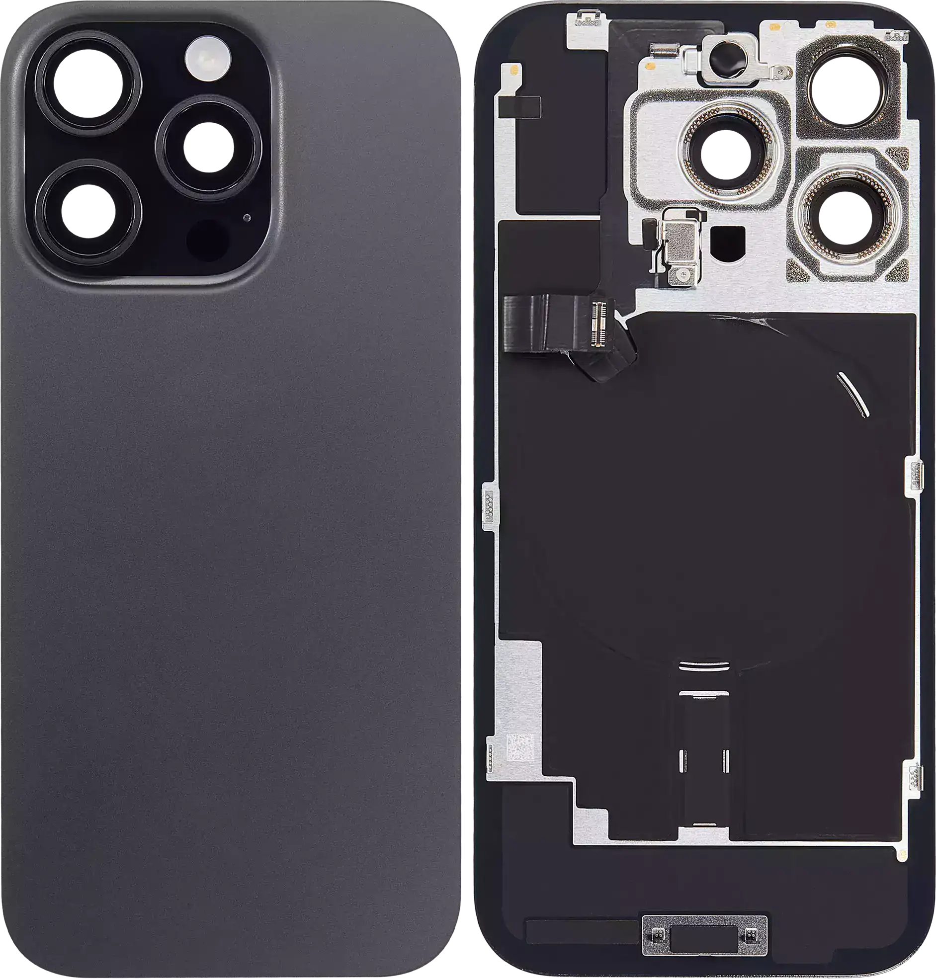 İphone 16 Pro İle Uyumlu Arka Cam Kapak Çelik Plakalı Kablosuz NFC Şarjlı MagSafe Mıknatıslı