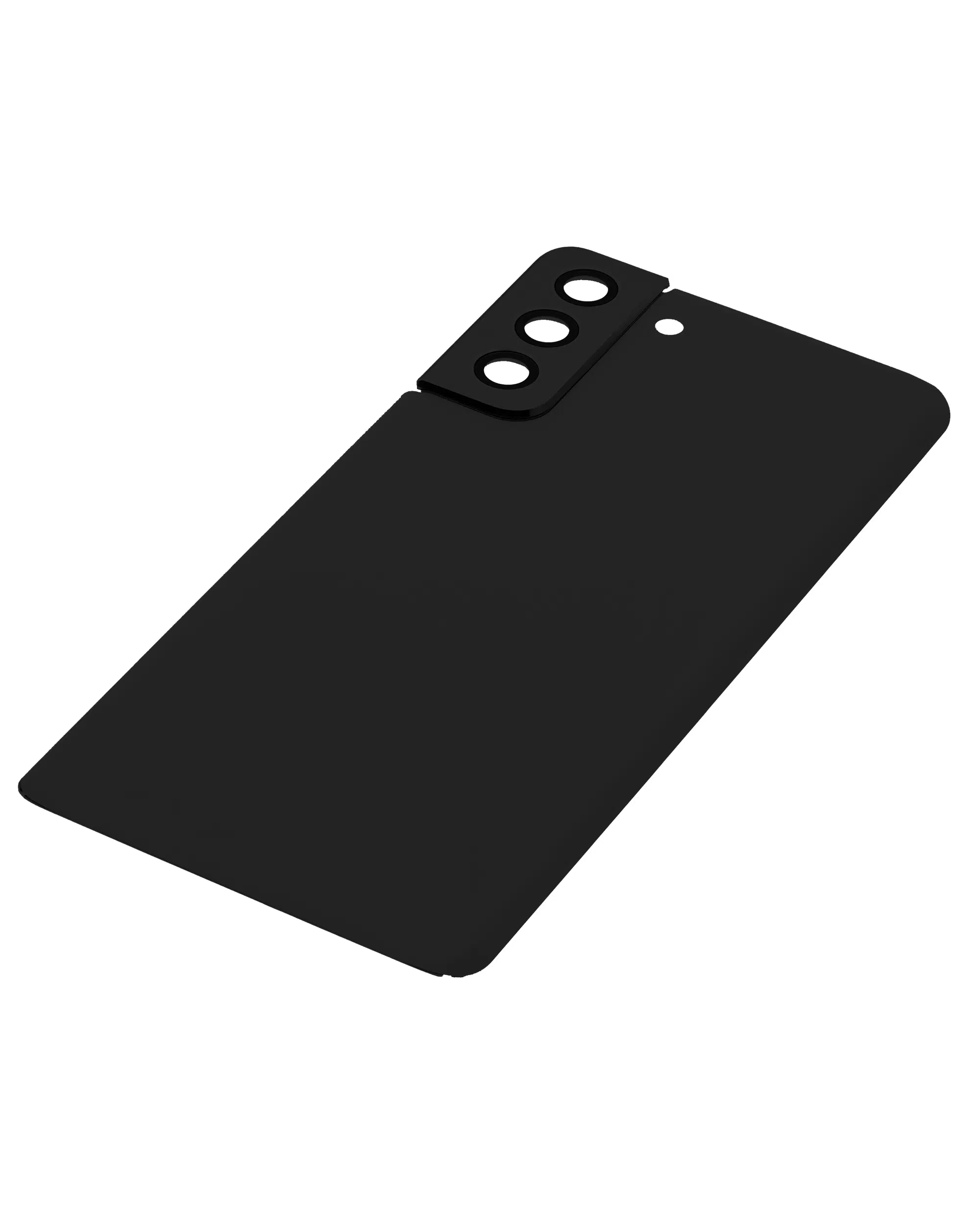 Samsung Galaxy S21 Plus İle Uyumlu Kamera Lensli Arka Kapak Camı (Servis Paketi) (Phantom Bla... 