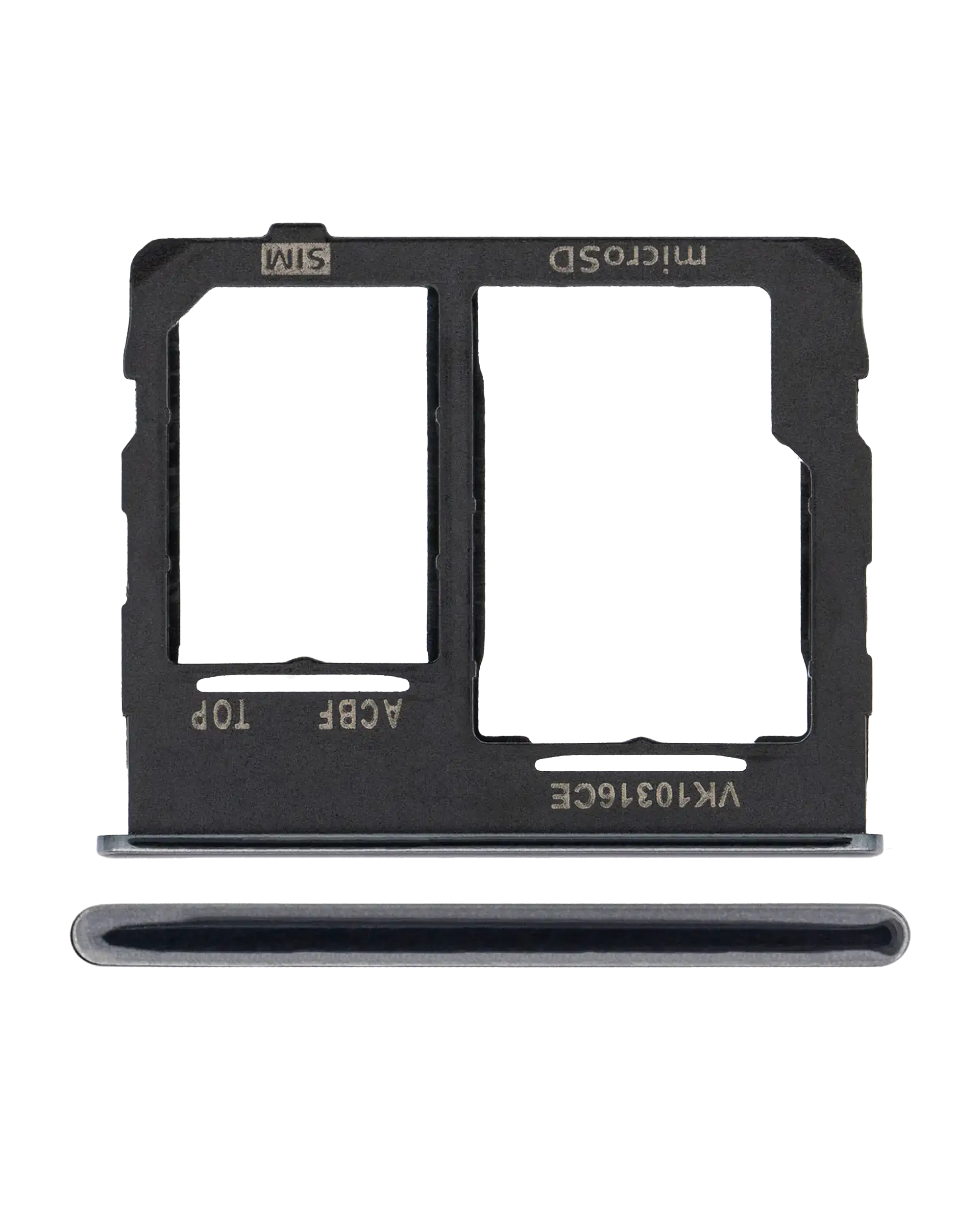 Samsung Galaxy A32 5G İle Uyumlu Tek Sim Kart Tepsisi (A326 / 2021) (Siyah)