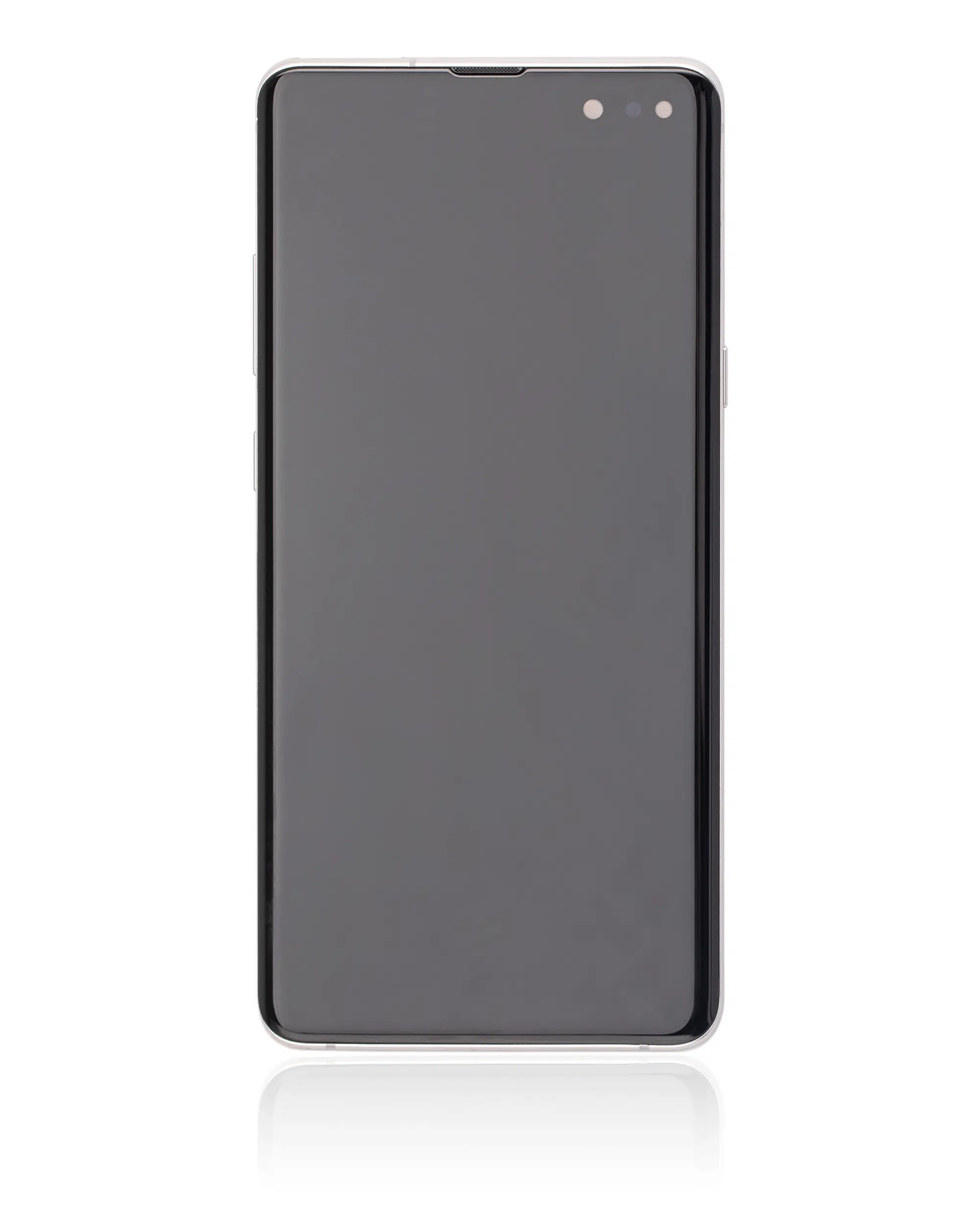 Samsung Galaxy S10 5G İle Uyumlu Ekran Dokunmatik Çerçeveli (Taç Gümüş)