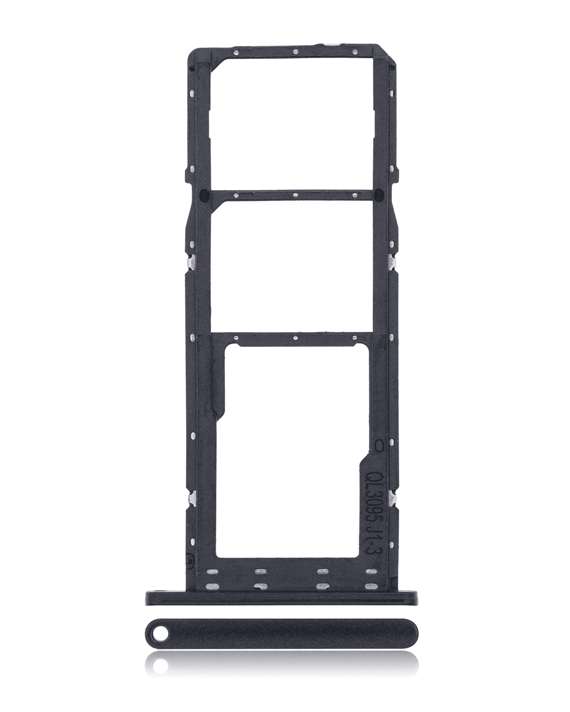 Samsung Galaxy A02S (A025 / 2020) / A03 (A035 / 2021) (Siyah) İle Uyumlu Çift Sim Kart Tepsisi 
