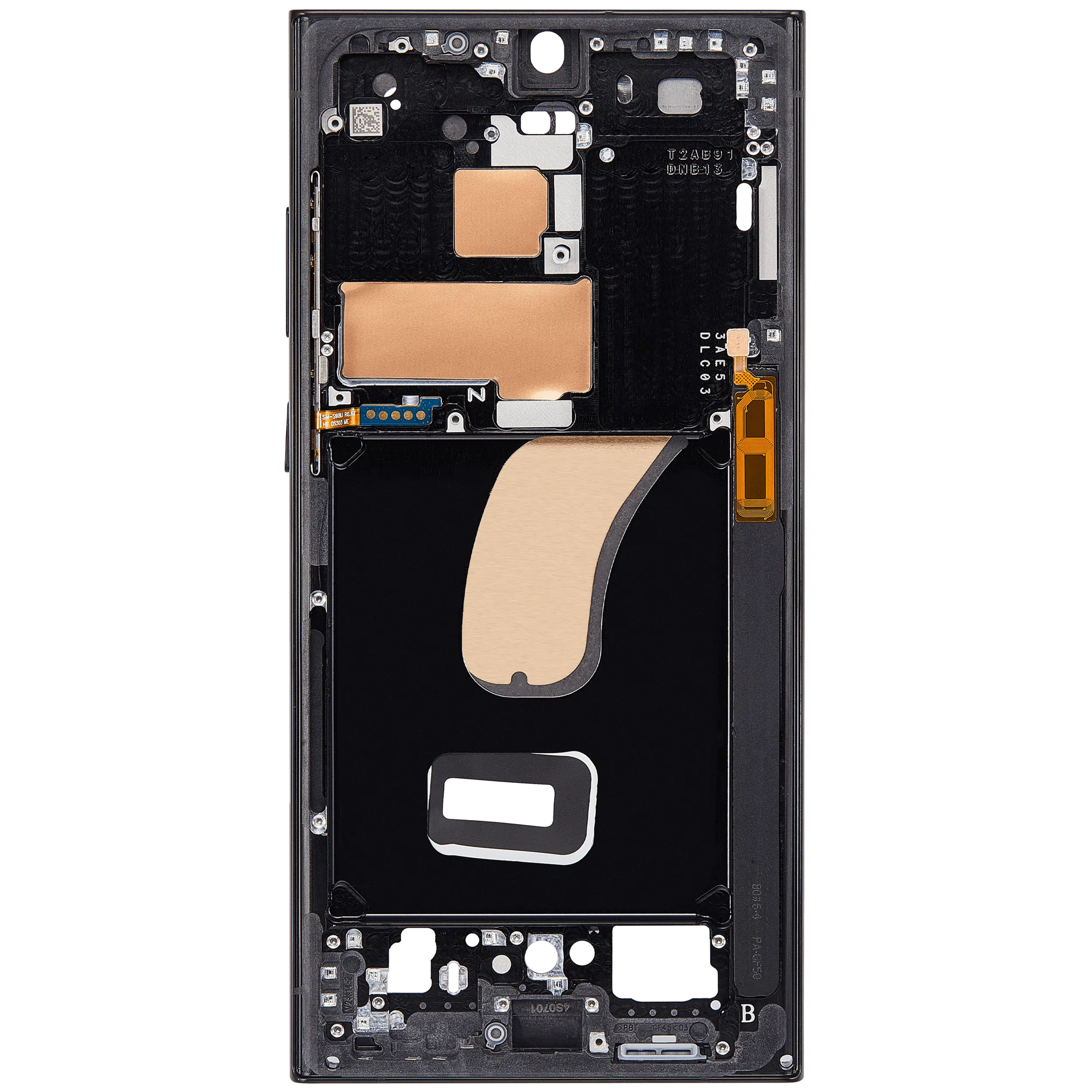 Samsung Galaxy S23 Ultra 5G (ABD ve Uluslararası Versiyon) ile Uyumlu Orta Çerçeve Muhafaza (Phantom... 