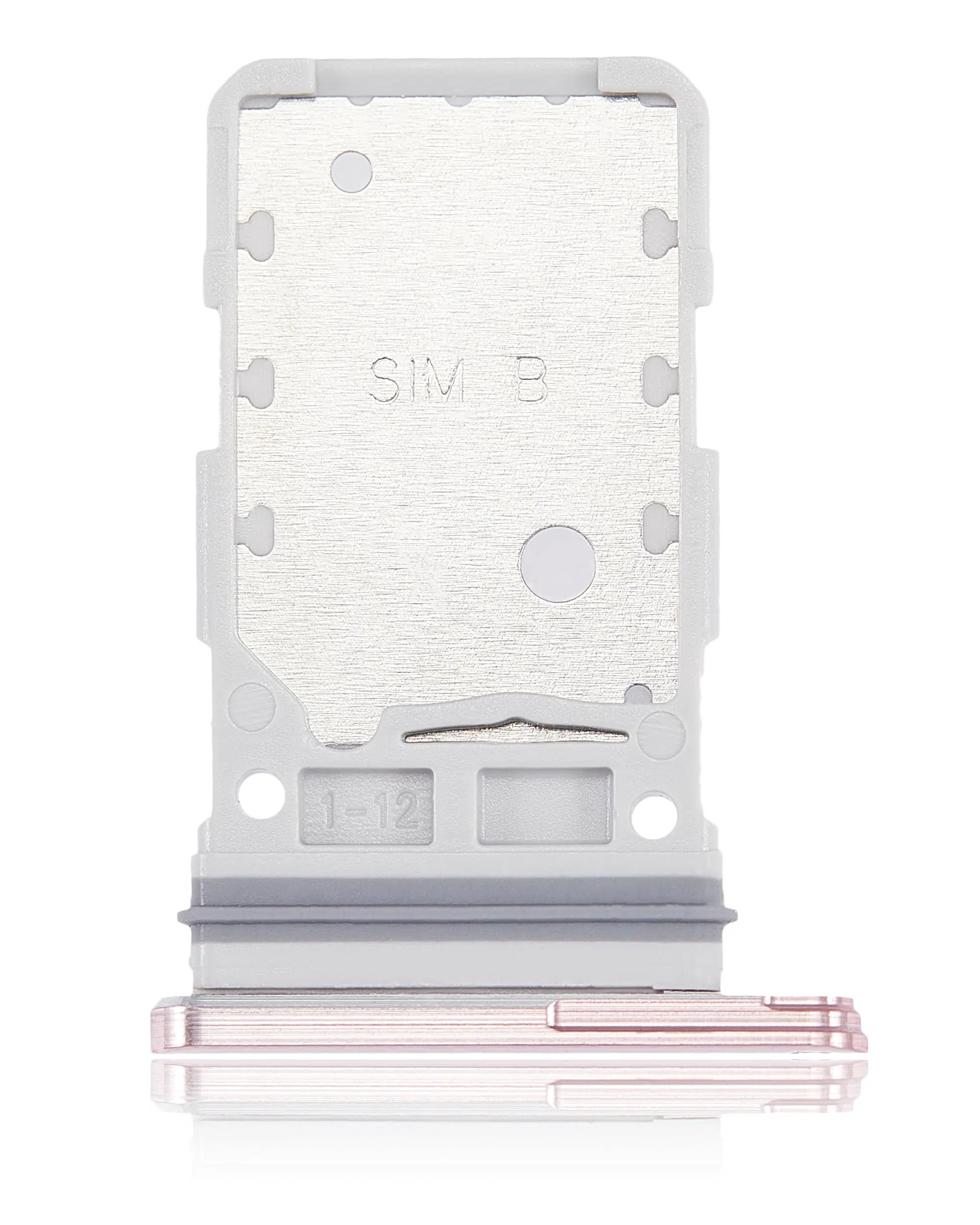 Samsung Galaxy S21 Plus ile Uyumlu Çift Sim Kart Tepsisi (Phantom Pembe)