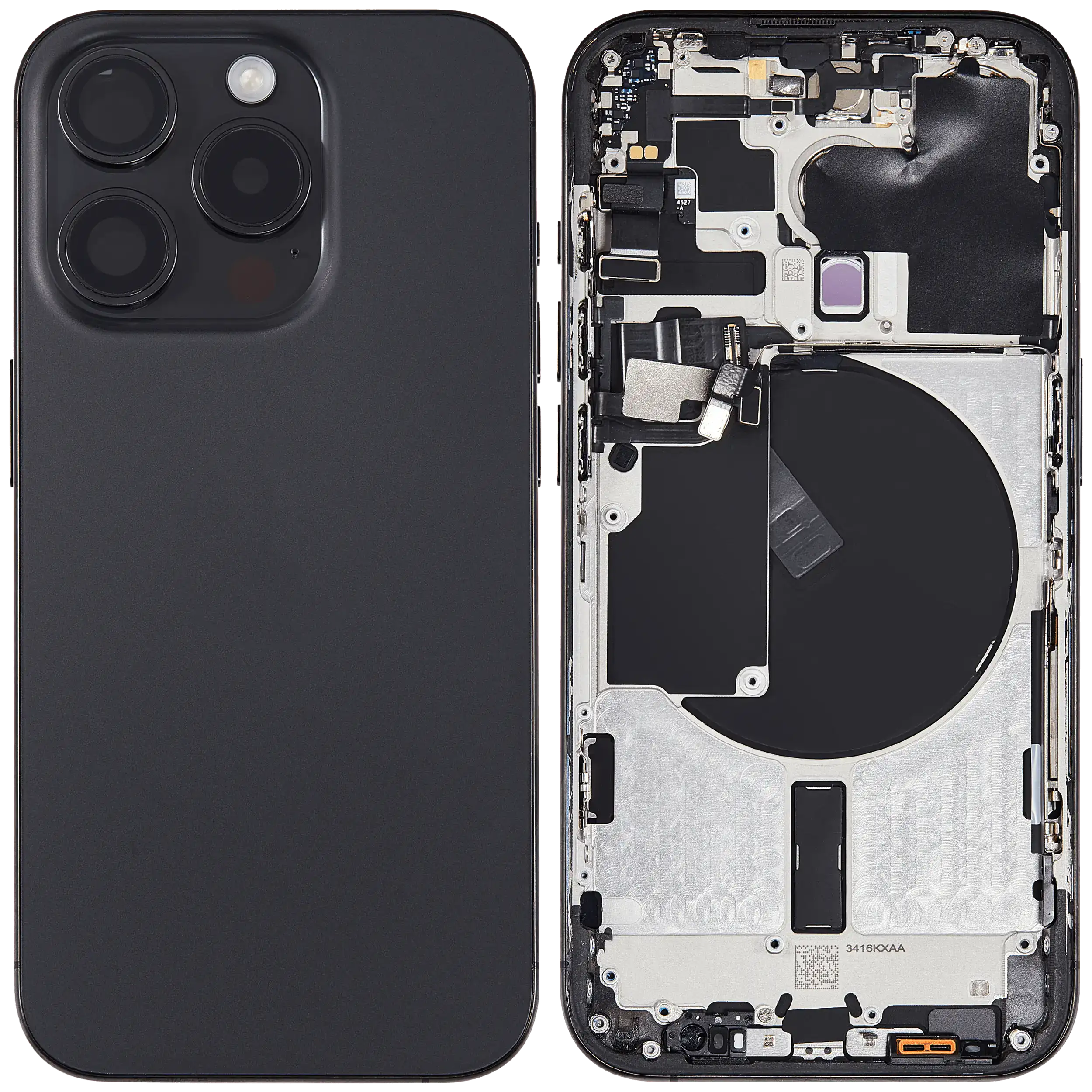 Arka Muhafaza W/Küçük Önceden Yüklenmiş İphone 15 Pro ile Uyumlu (ABD Versiyonu) (Kullanılan OEM Çekme: Sınıf ...