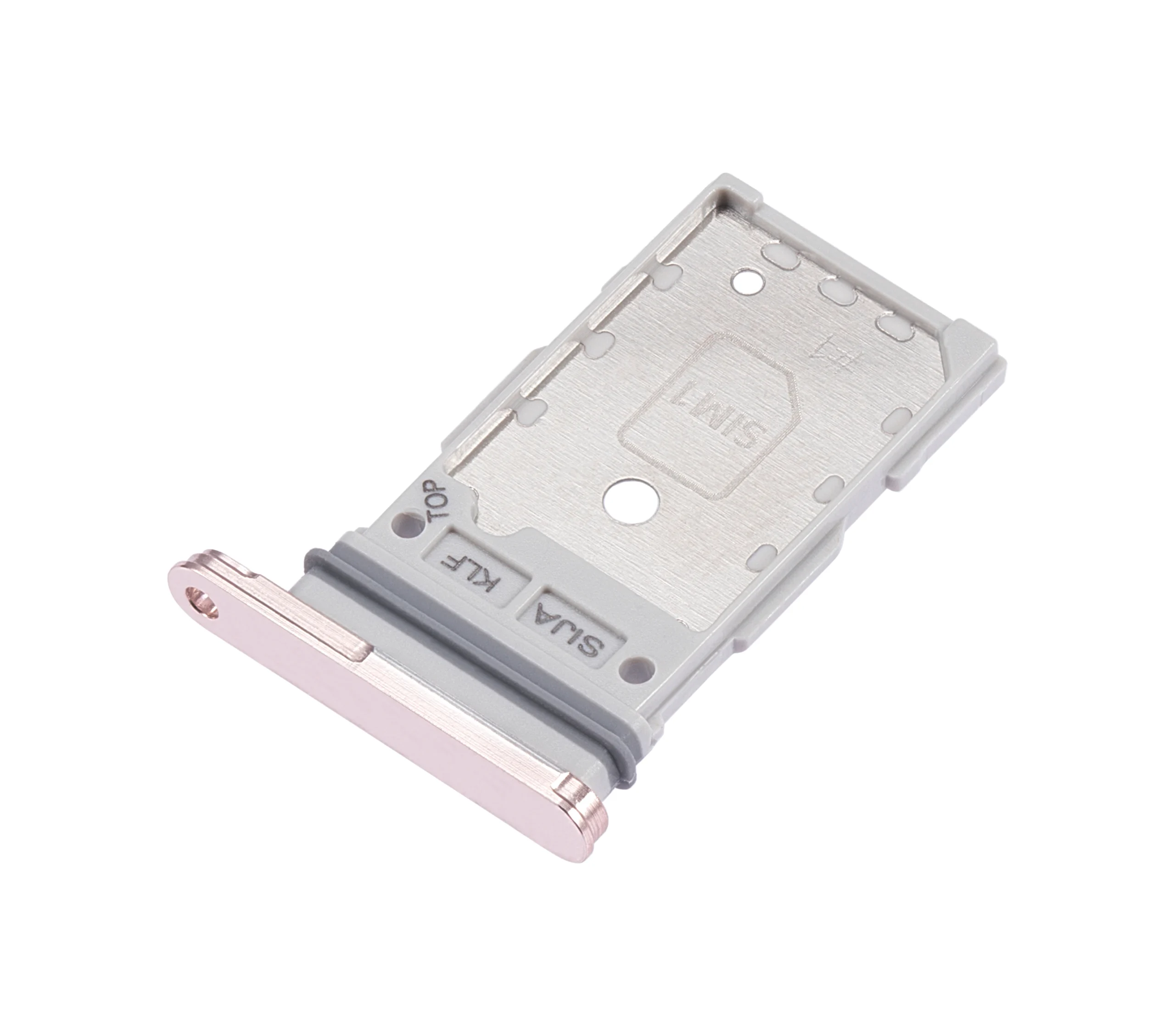 Samsung Galaxy S22 ile Uyumlu Tek Sim Kart Tepsisi (Pembe Altın)