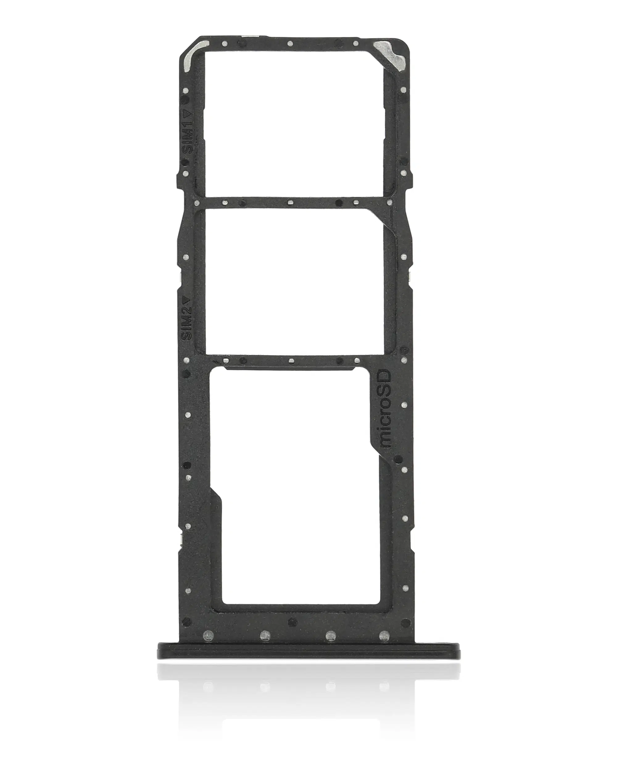 Samsung Galaxy A03S İle Uyumlu Çift Sim Kart Tepsisi Siyah (A037U / 2021)