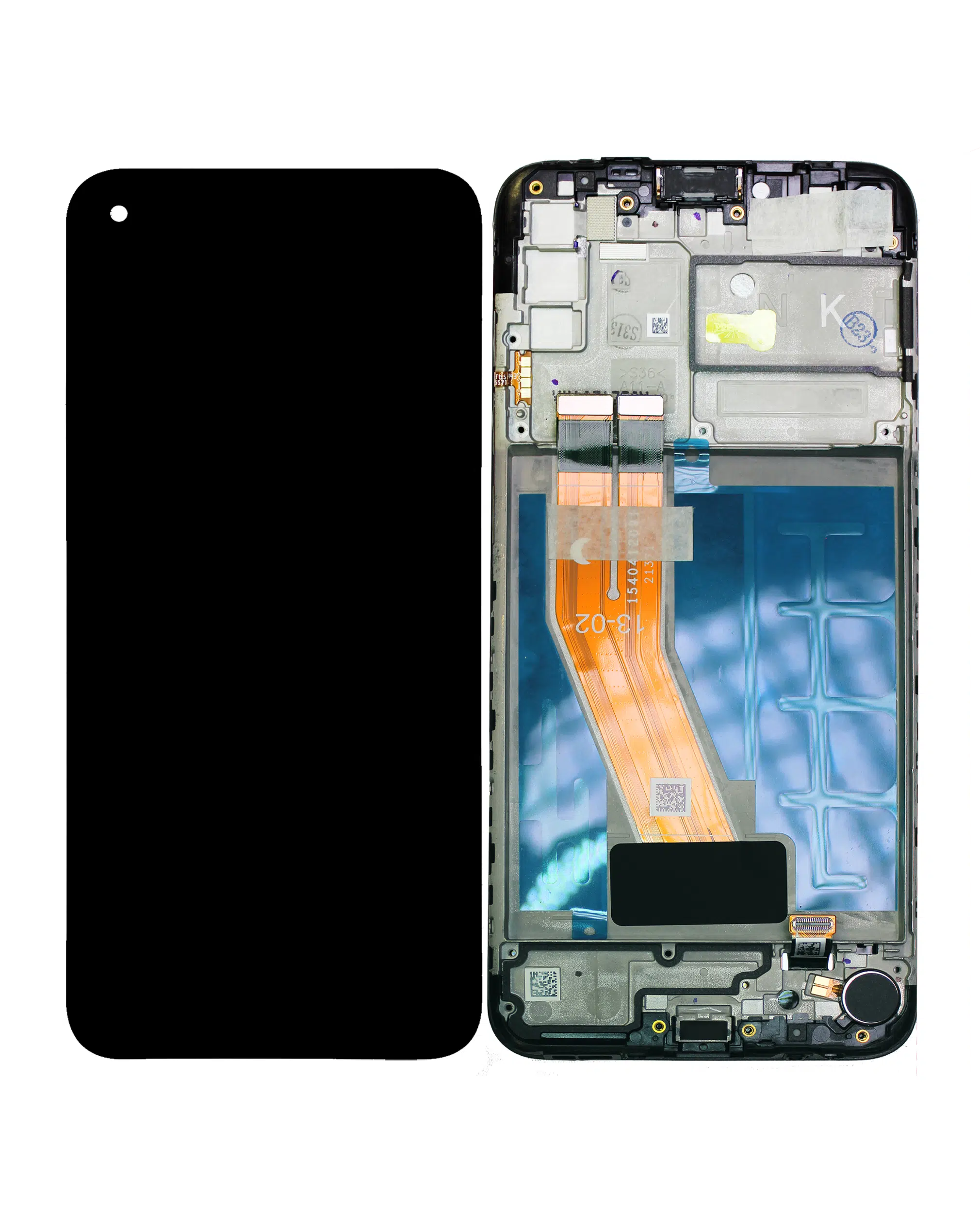 Samsung Galaxy A11 İle Uyumlu Çerçeveli Ekran Dokunmatik (A Kalite) (A115F/ A115M / 2020)