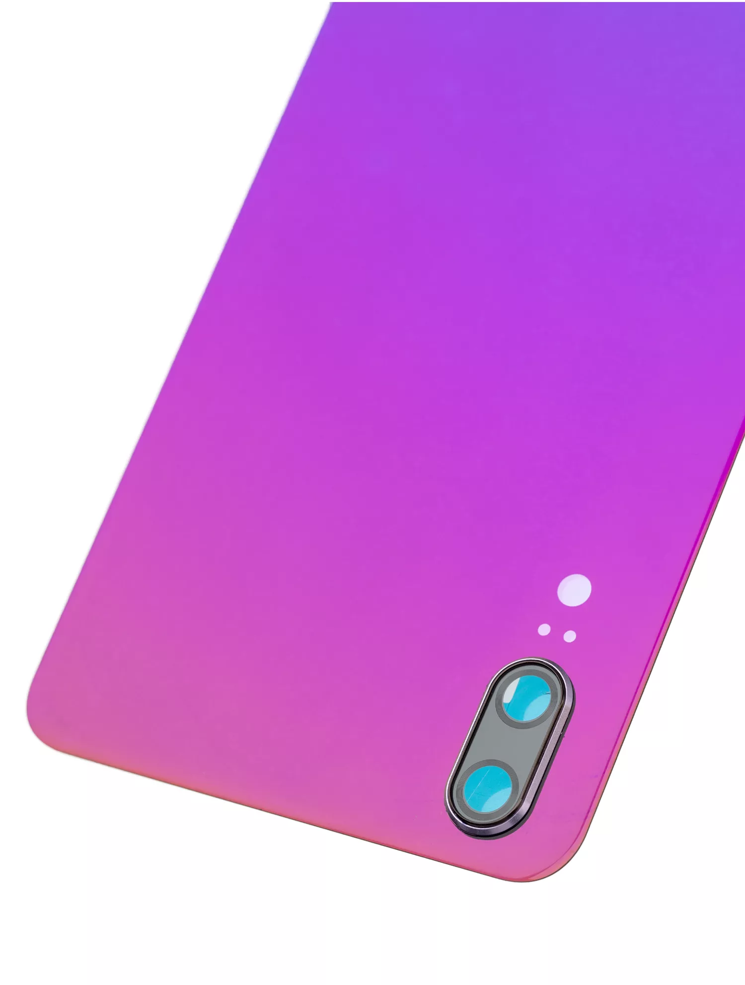 Huawei P20 İle Uyumlu Kamera Lensli Arka Kapak Camı (Aurora)