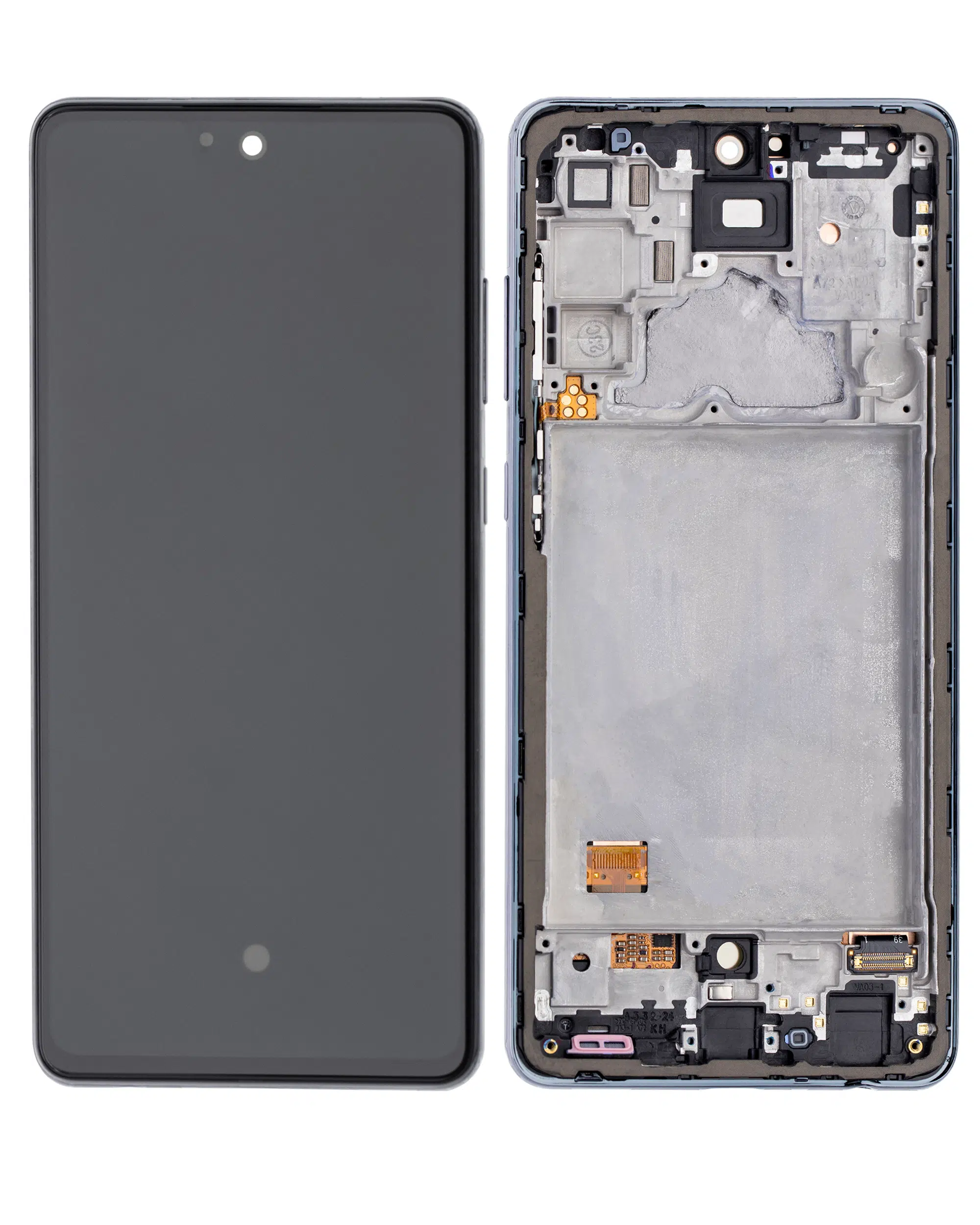 Samsung A72 İle Uyumlu Çerçeveli Ekran Dokunmatik Siyah (%100 Orijinal Ürün)(A725 / 2021)