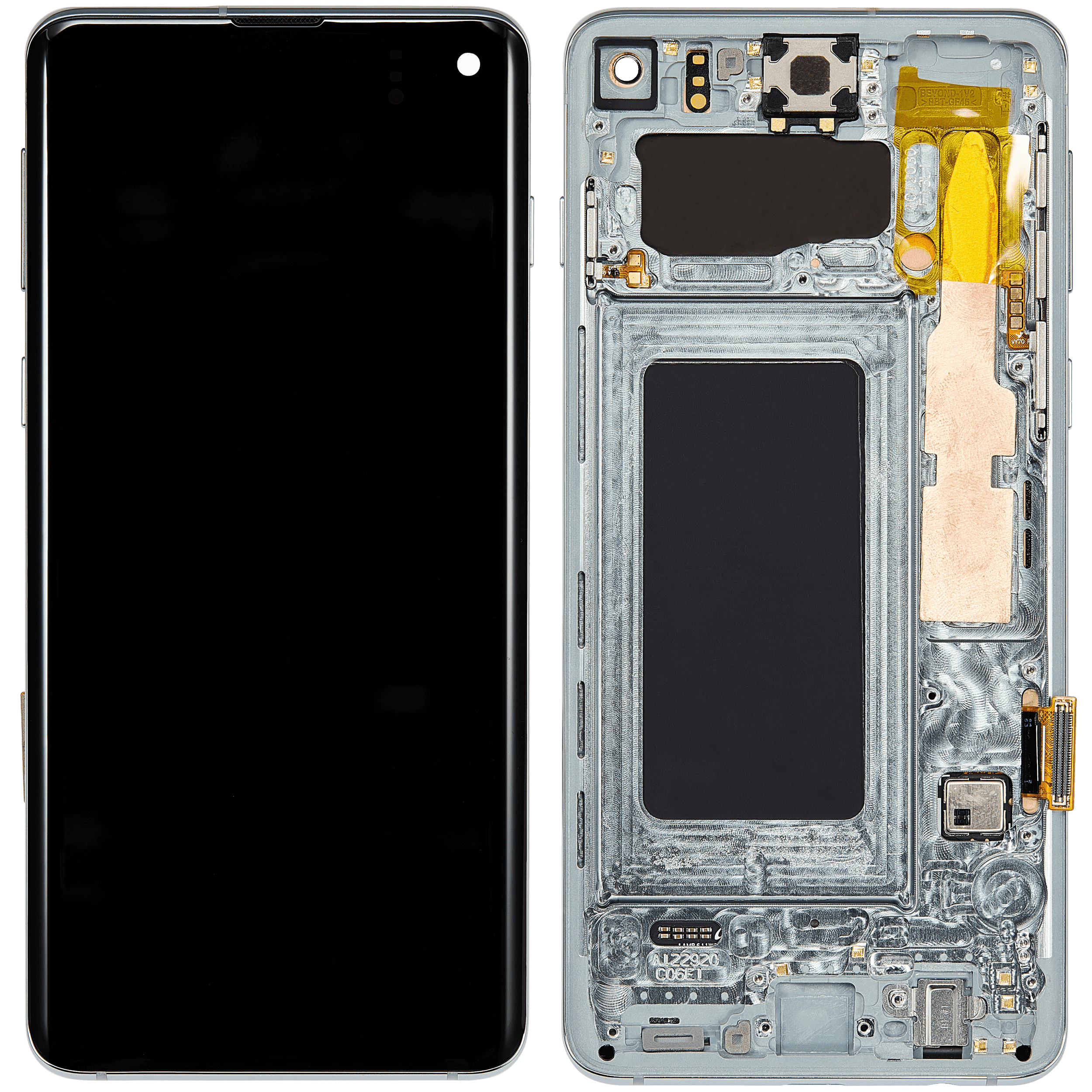 Samsung Galaxy S10 İle Uyumlu Ekran Dokunmatik Çerçeveli (Prizma Yeşili)