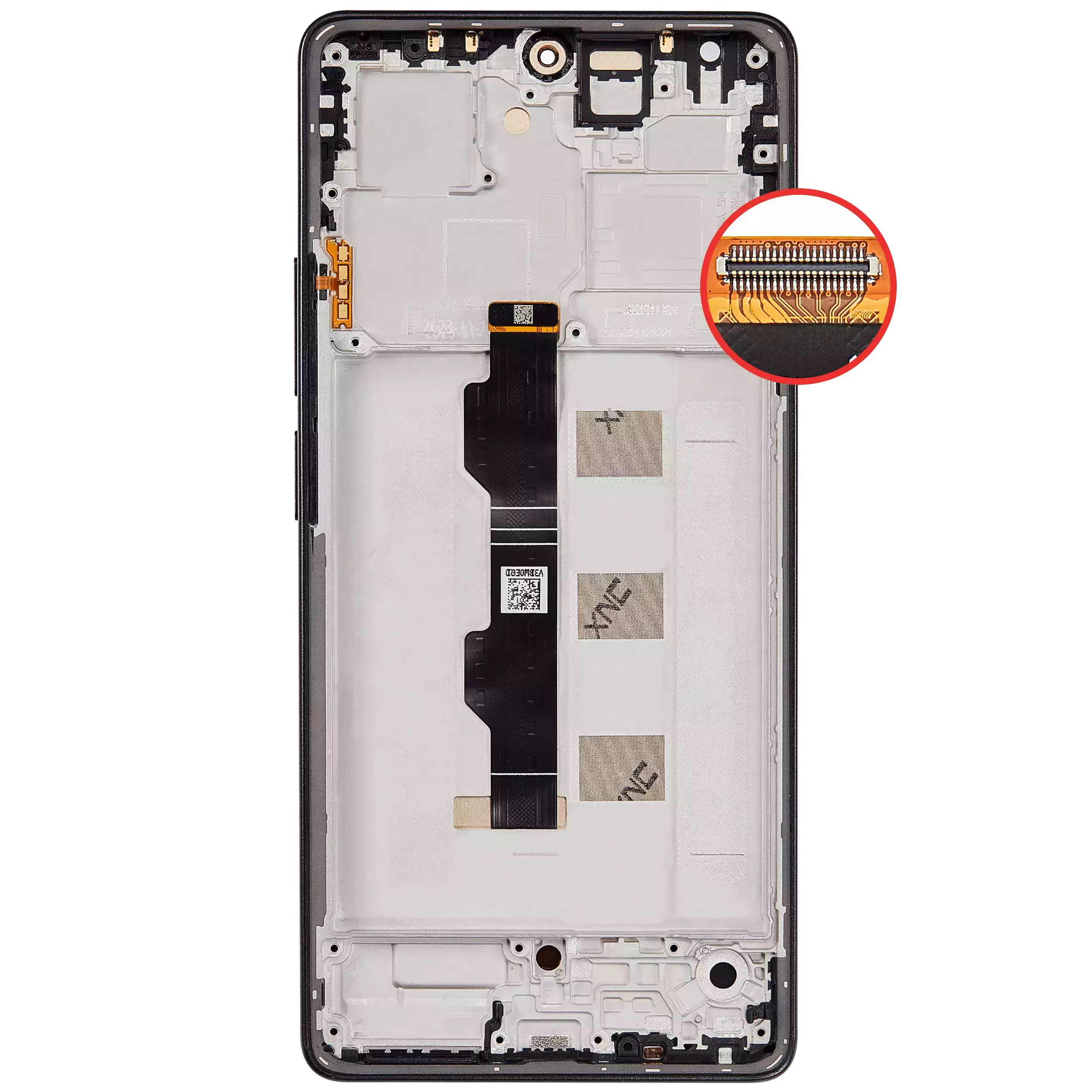 Xiaomi Redmi Note 13 Pro 4G / Xiaomi Poco M6 Pro 4G (Yenileme) İle Uyumlu Çerçeveli OLED Düzeneği...