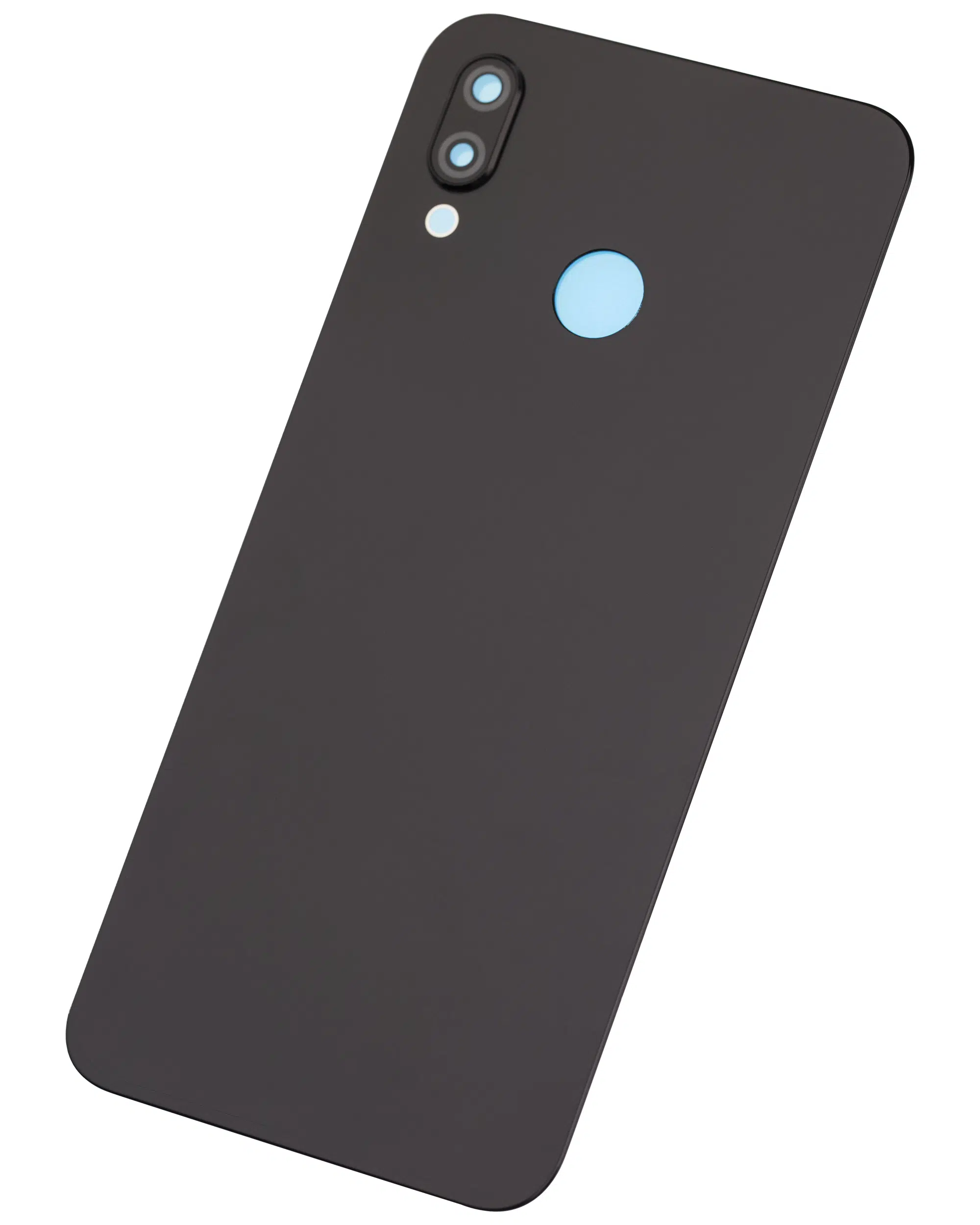 Huawei P20 Lite İle Uyumlu Kamera Lensli Arka Kapak Camı (Siyah)