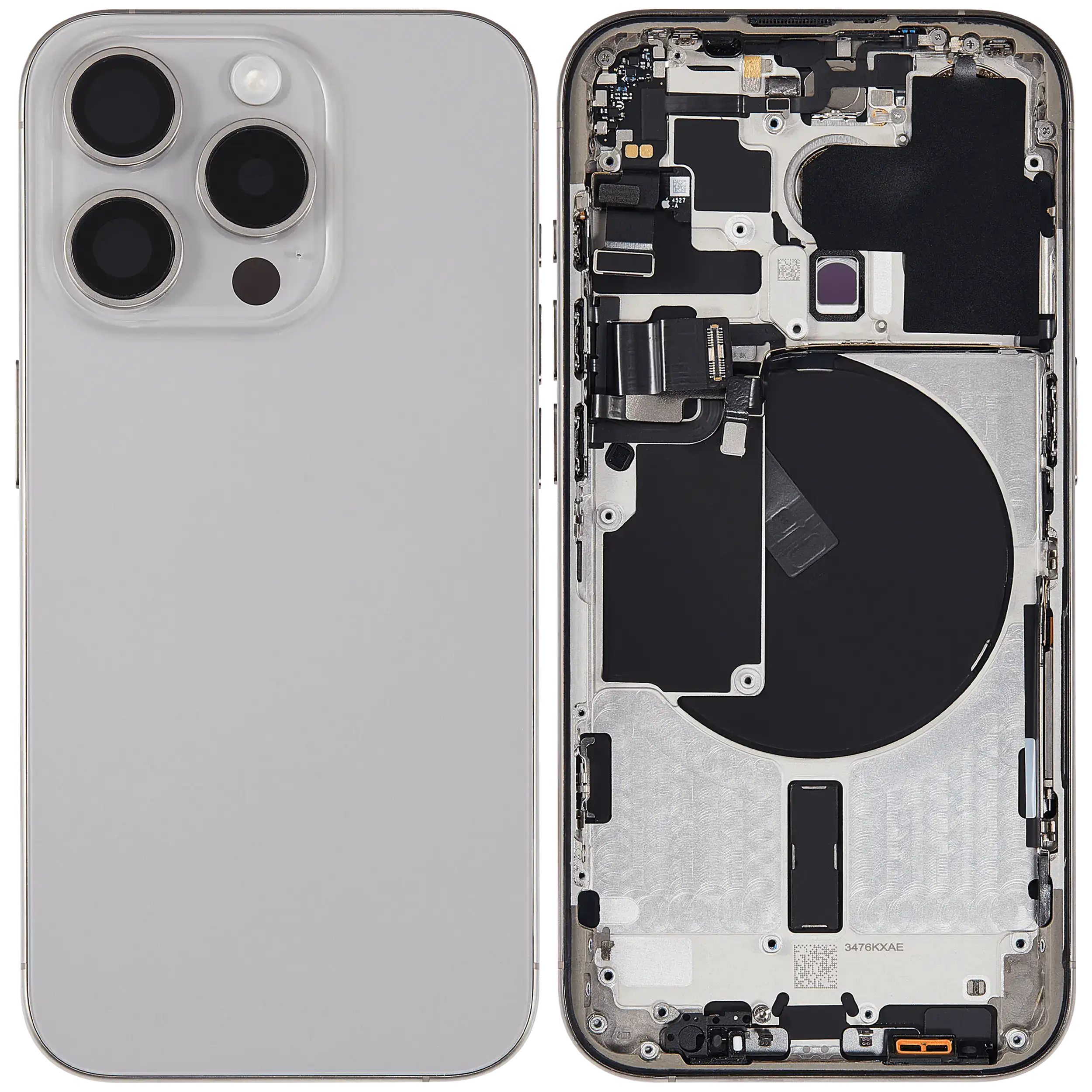 Arka Muhafaza W/Küçük Önceden Yüklenmiş İphone 15 Pro ile Uyumlu (ABD Versiyonu) (Kullanılan OEM Çekme: Sınıf ...