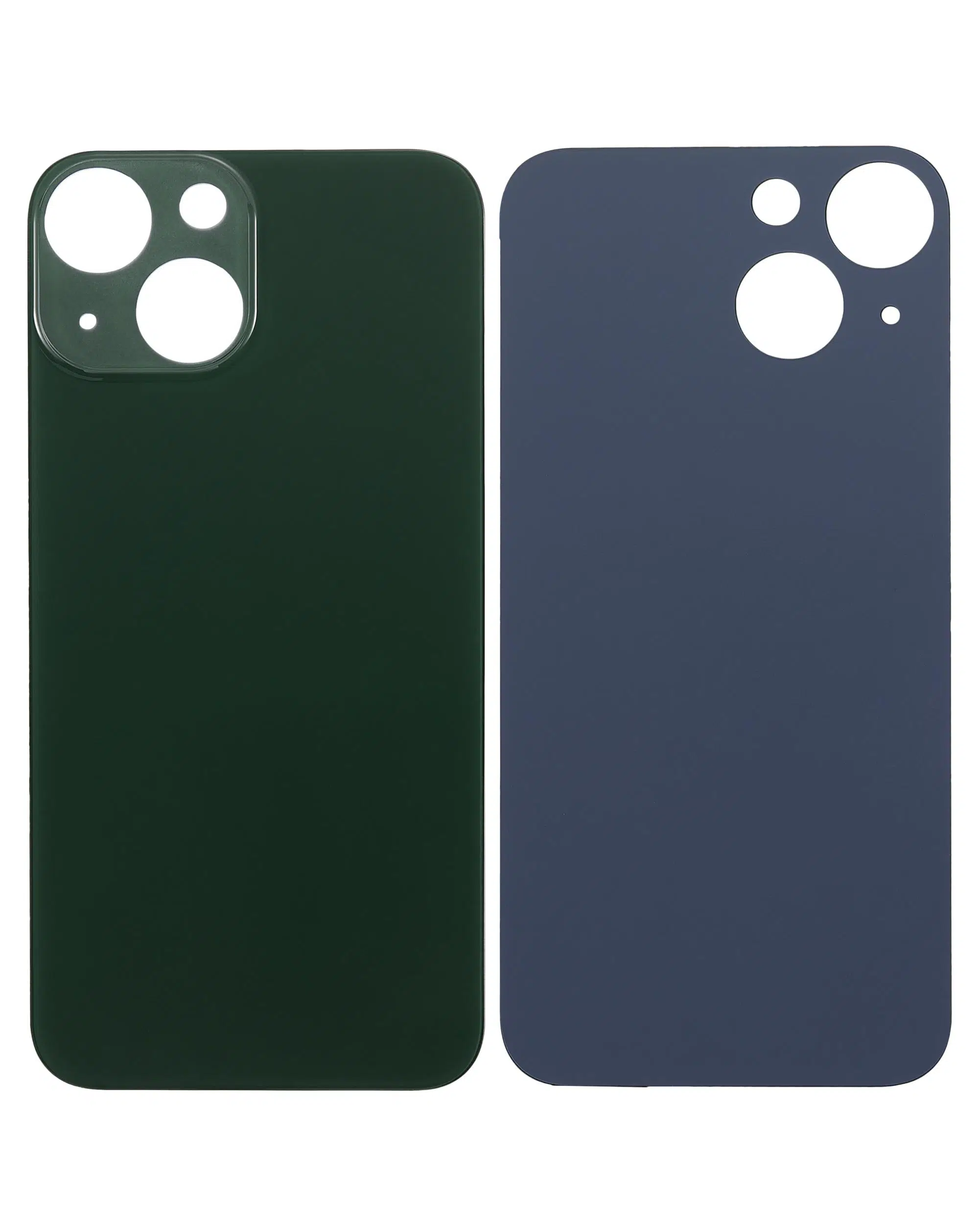 İphone 13 Mini İle Uyumlu Arka Cam Yeşil (Logolu / Büyük Kamera Deliği)