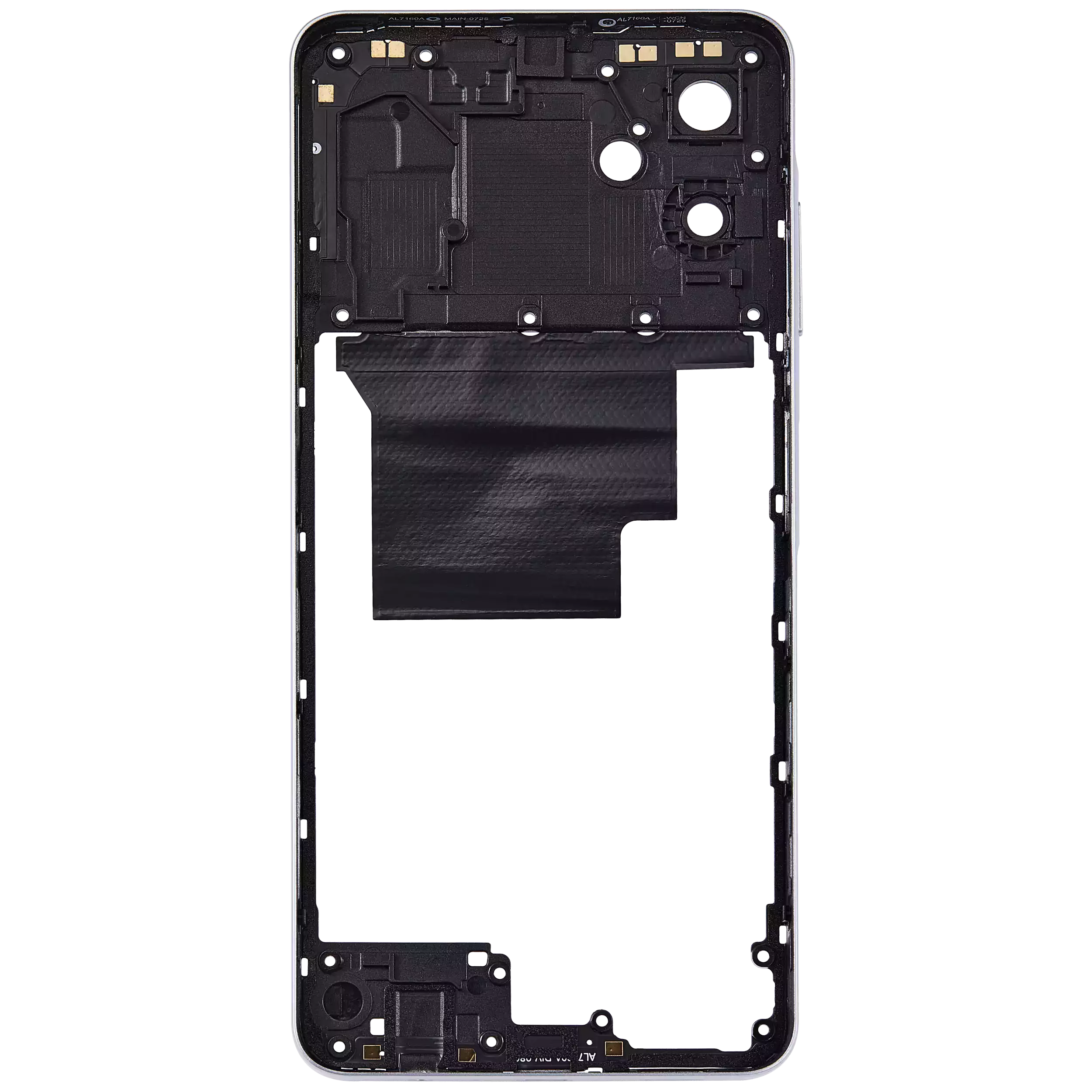 Samsung Galaxy A06 (A065 / 2024) (Beyaz) ile Uyumlu Orta Çerçeve Muhafaza 