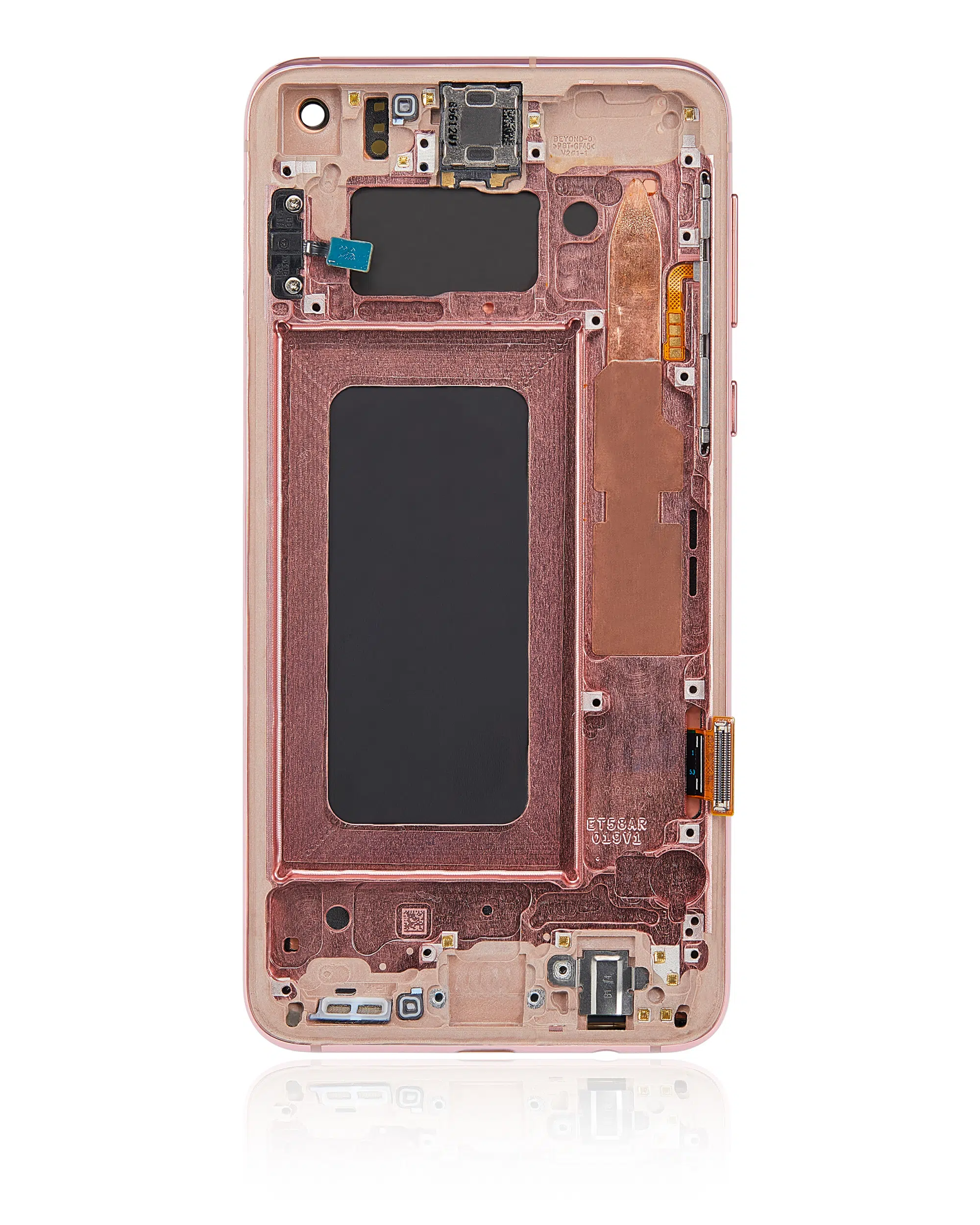 Samsung Galaxy S10E İle Uyumlu Ekran Dokunmatik Çerçeveli (Flamingo Pembesi) %100 Orijinal Ürün