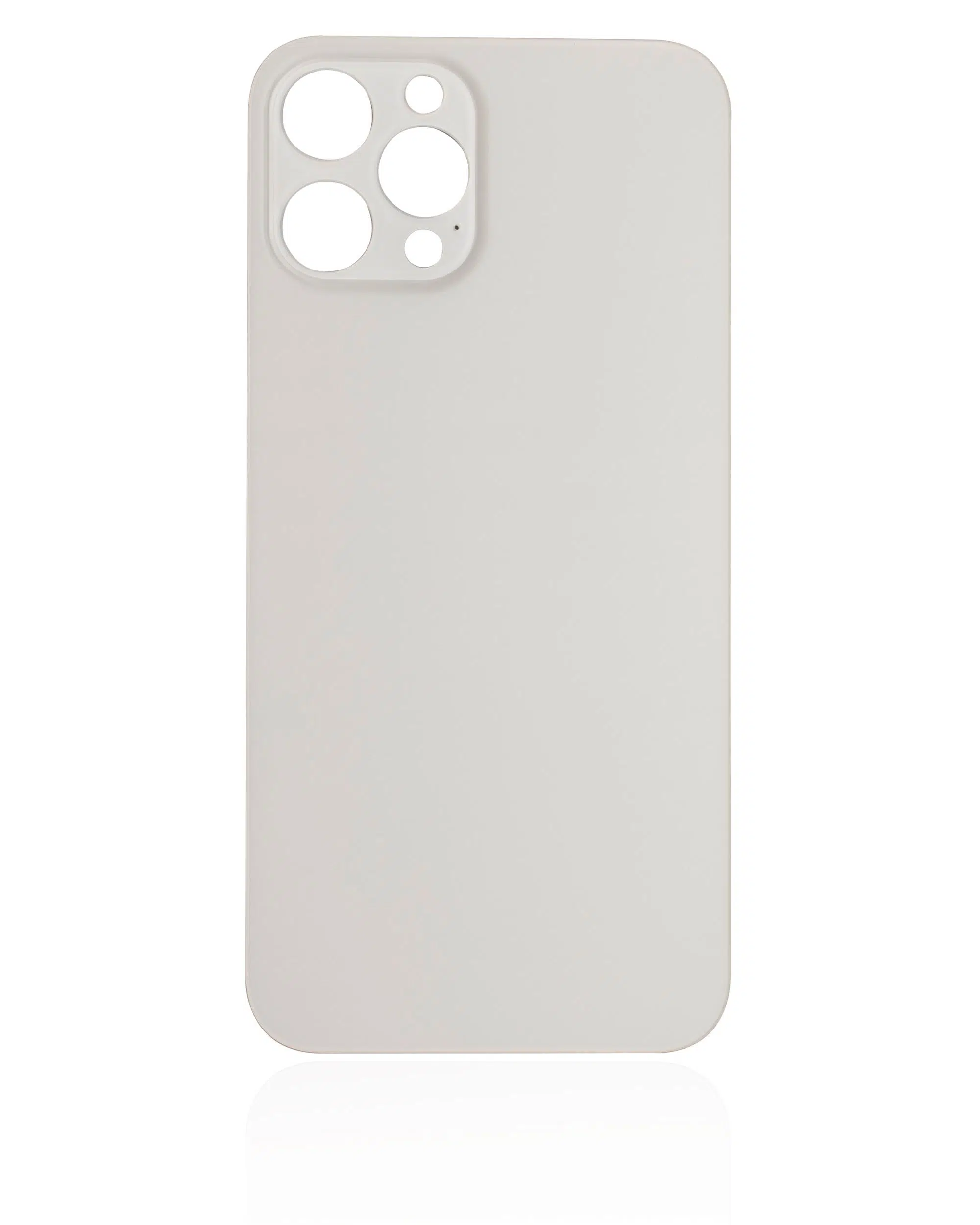 İphone 12 Pro Max İle Uyumlu Arka Cam Beyaz (Logolu / Büyük Kamera Deliği)