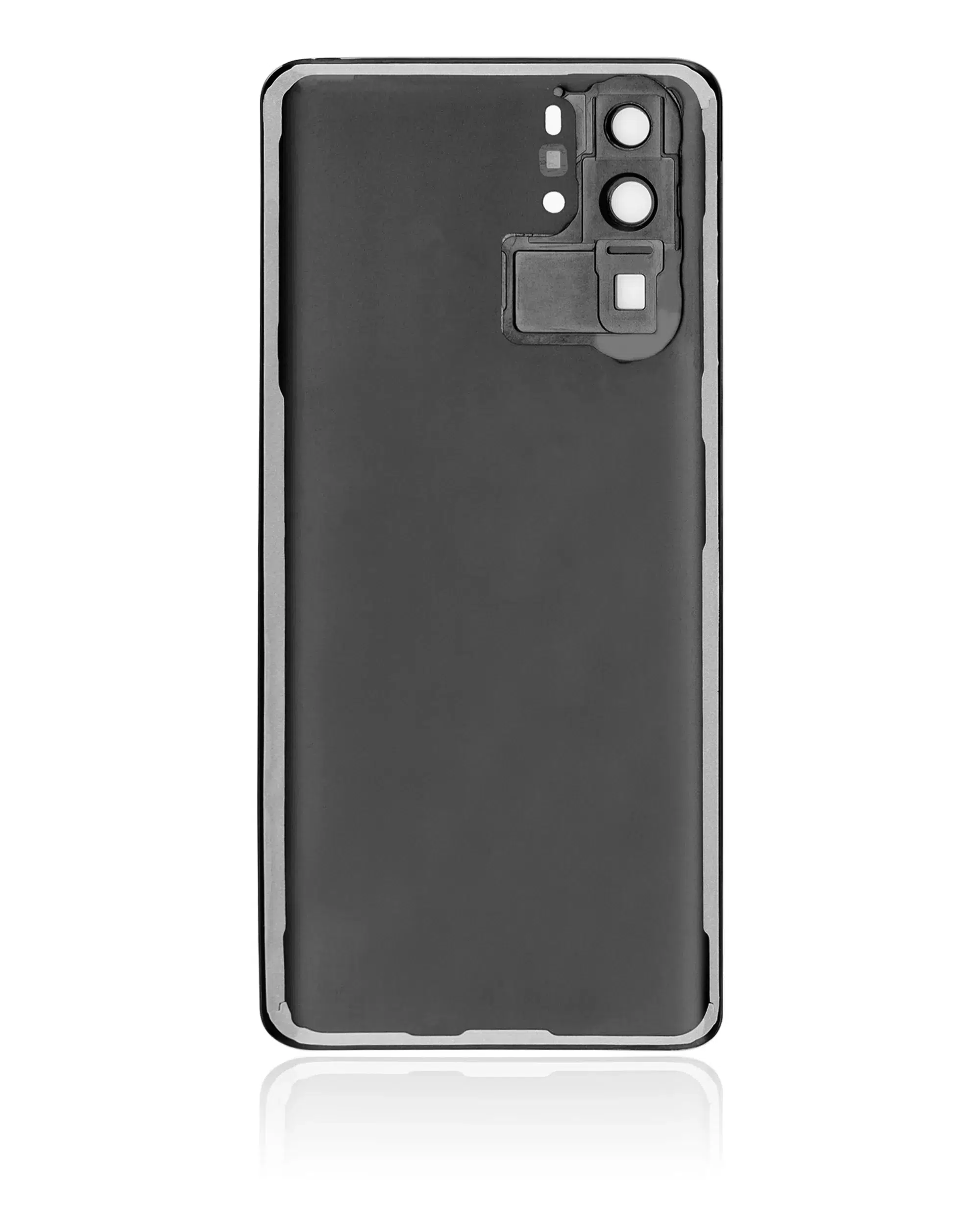 Huawei P30 Pro İle Uyumlu Kamera Lensli Arka Kapak Camı (Siyah)
