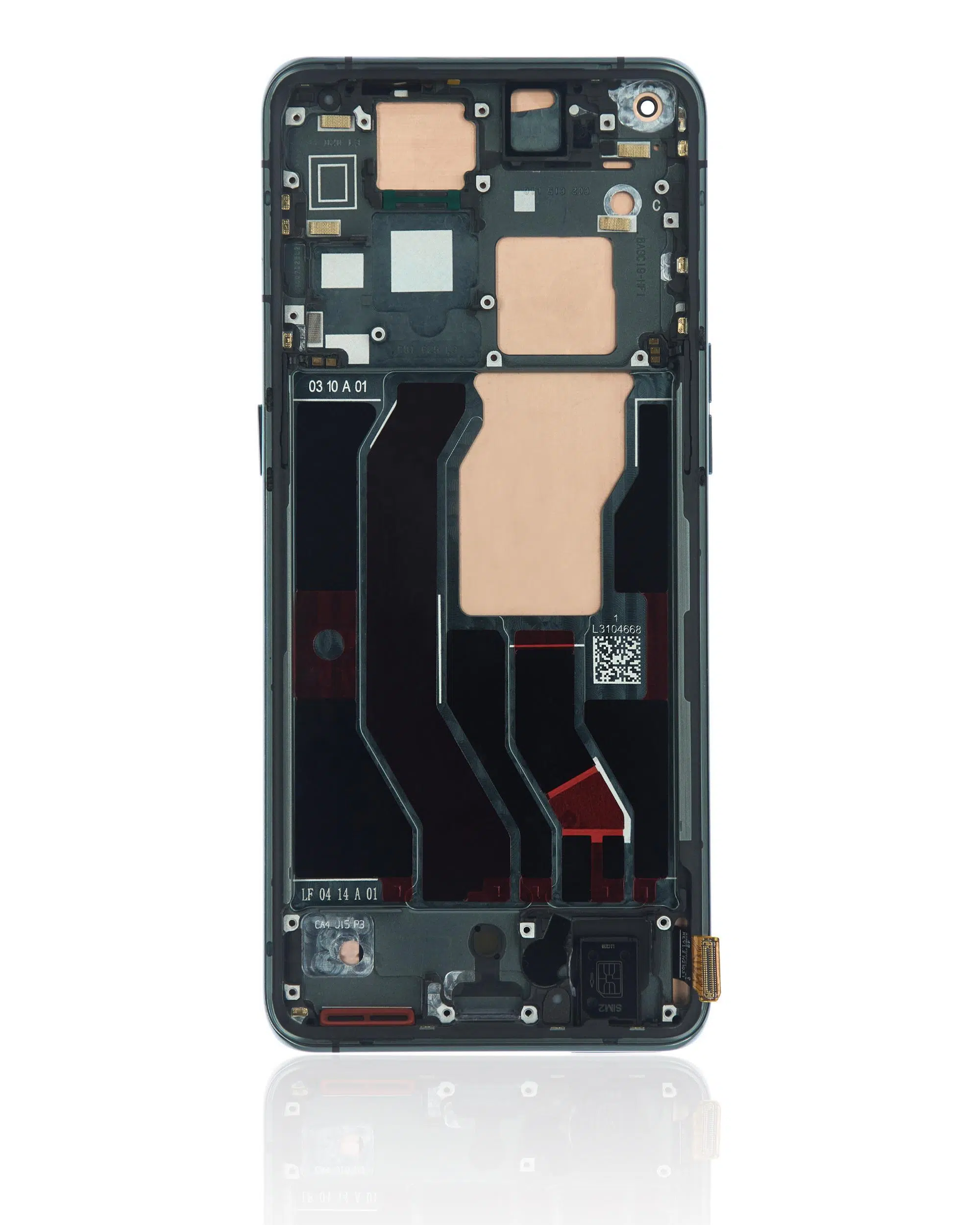 Oppo Find X3 İle Uyumlu Çerçeveli Ekran Dokunmatik (Parlak Siyah)