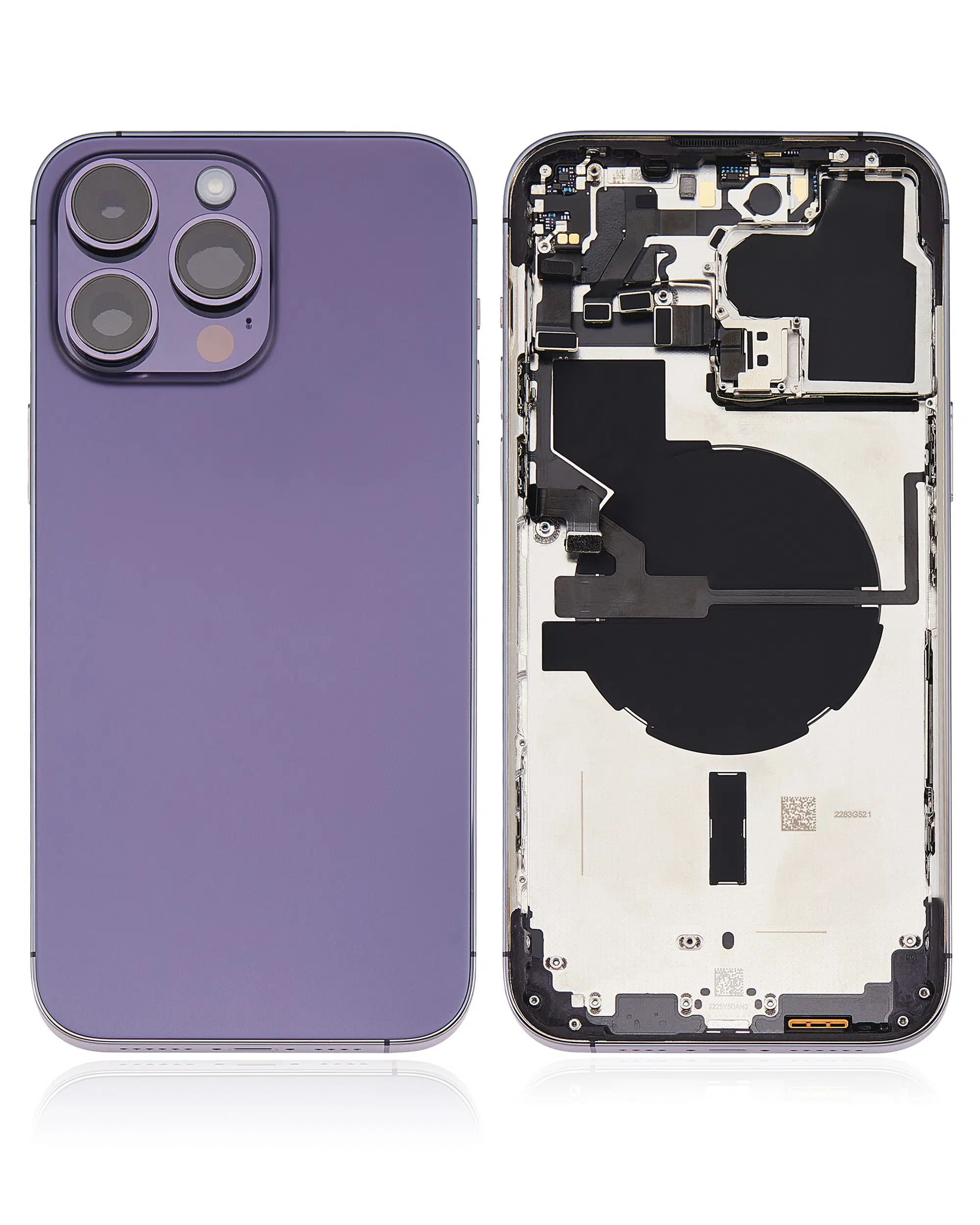 Arka Muhafaza W/Küçük Önceden Yüklenmiş İphone 14 Pro Max ile Uyumlu (ABD Versiyonu) (Kullanılan OEM Çekme: Gri...