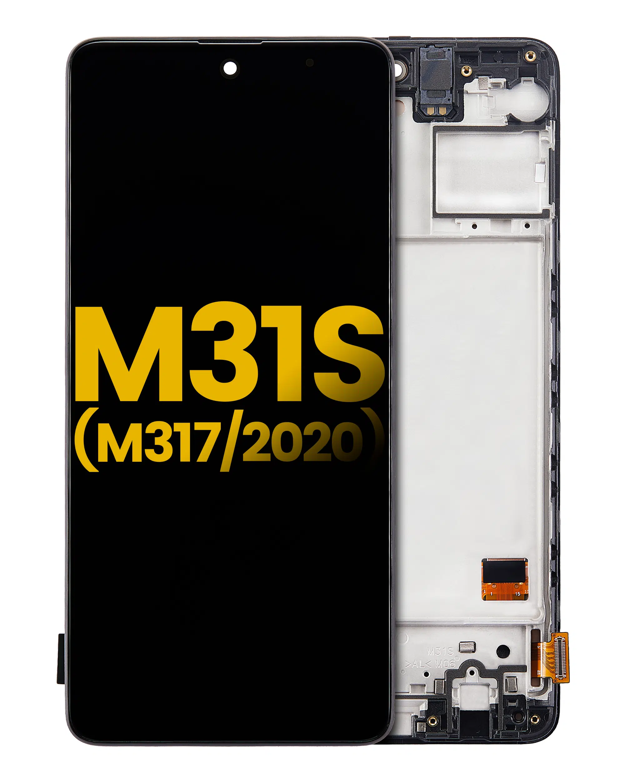Samsung Galaxy M31S İle Uyumlu Çerçeveli Ekran Dokunmatik (%100 Orijinal Ürün) (M317 / 2020)