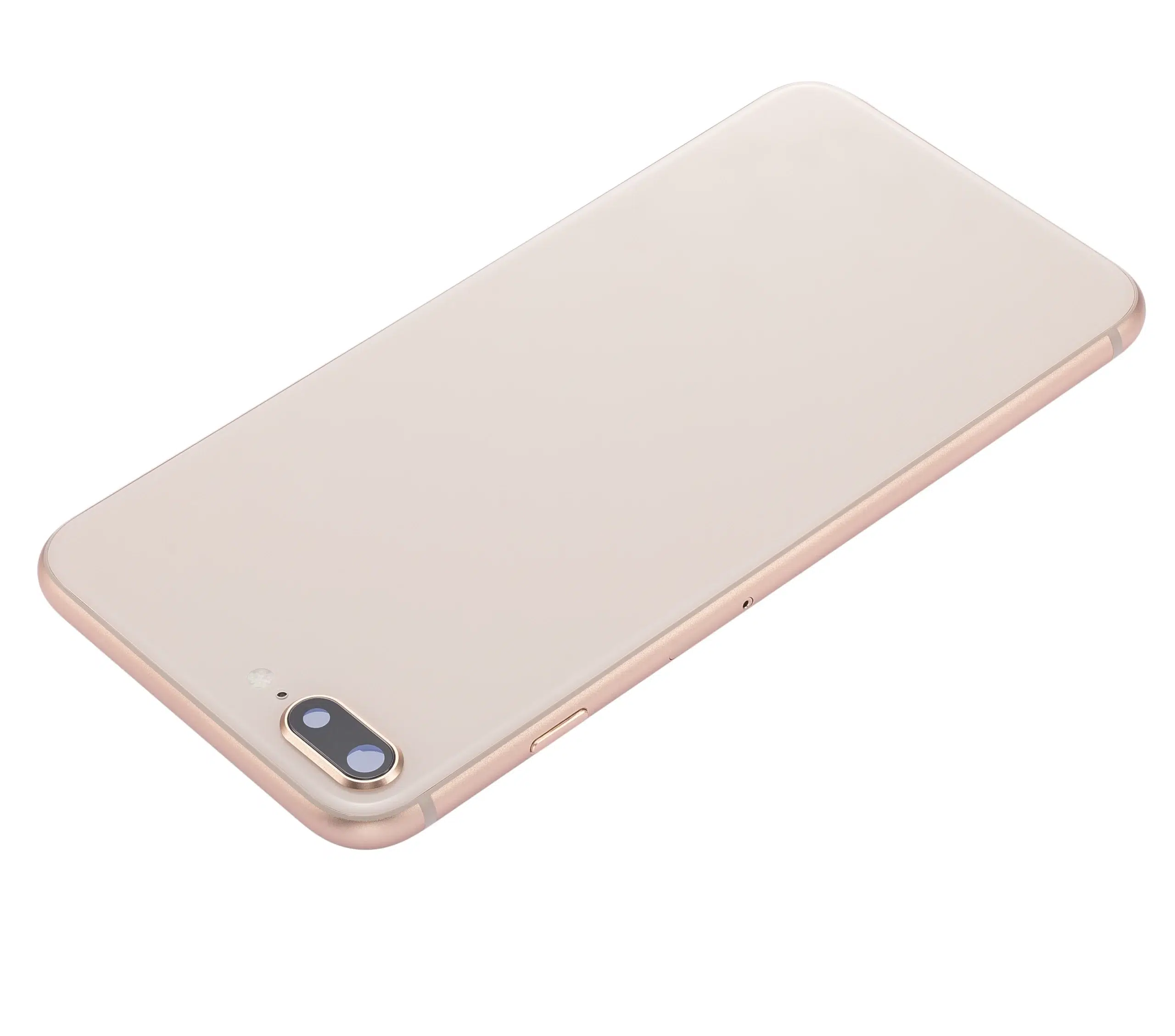 İphone 8 Plus İle Uyumlu Kasa Kapak Set Gold İçi Boş (Logolu) 1/1 Kasa
