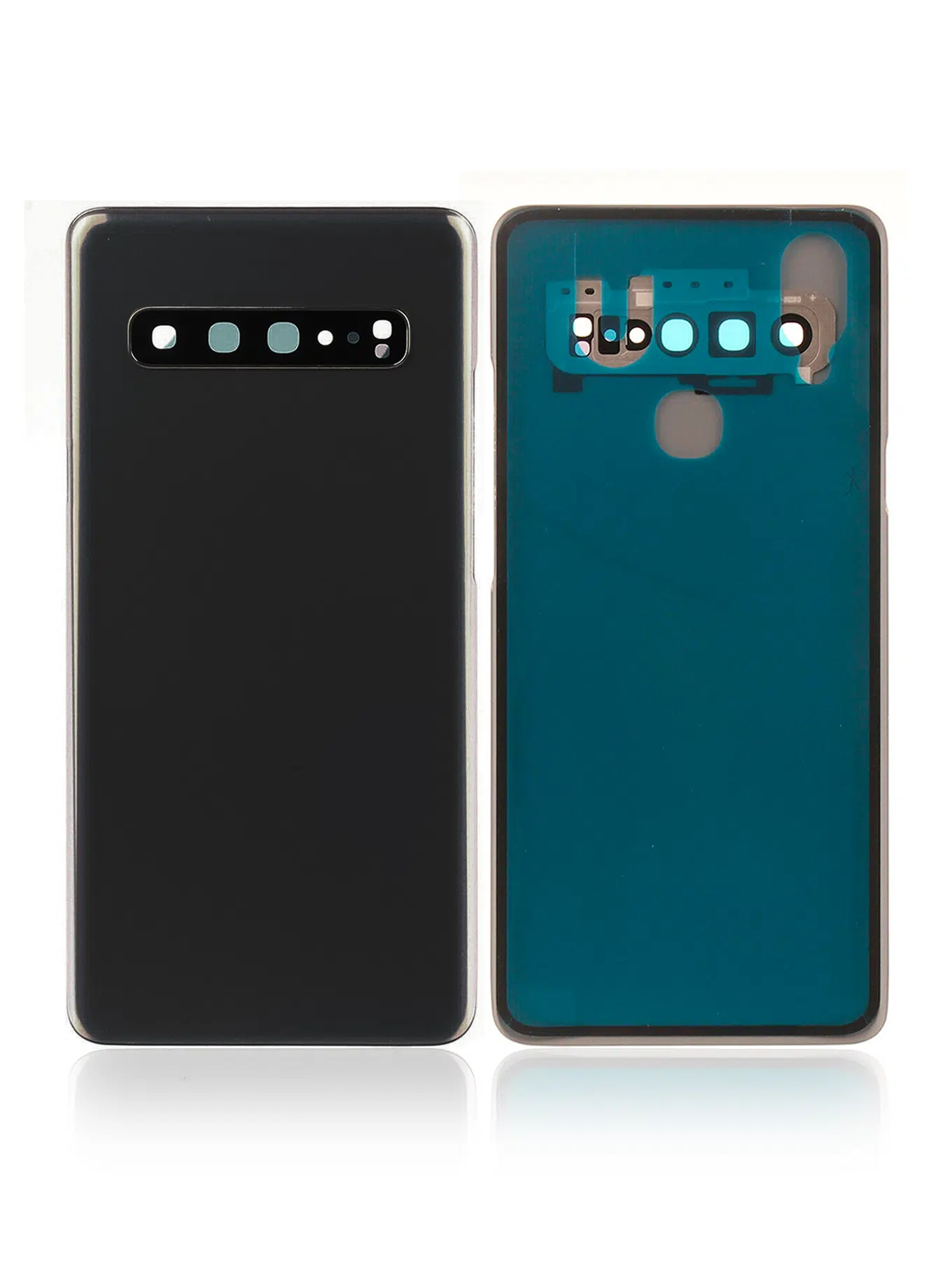 Samsung Galaxy S10 5G İle Uyumlu Kamera Lensli Arka Kapak Camı (Logosuz) (Aftermarket Plus) ... 
