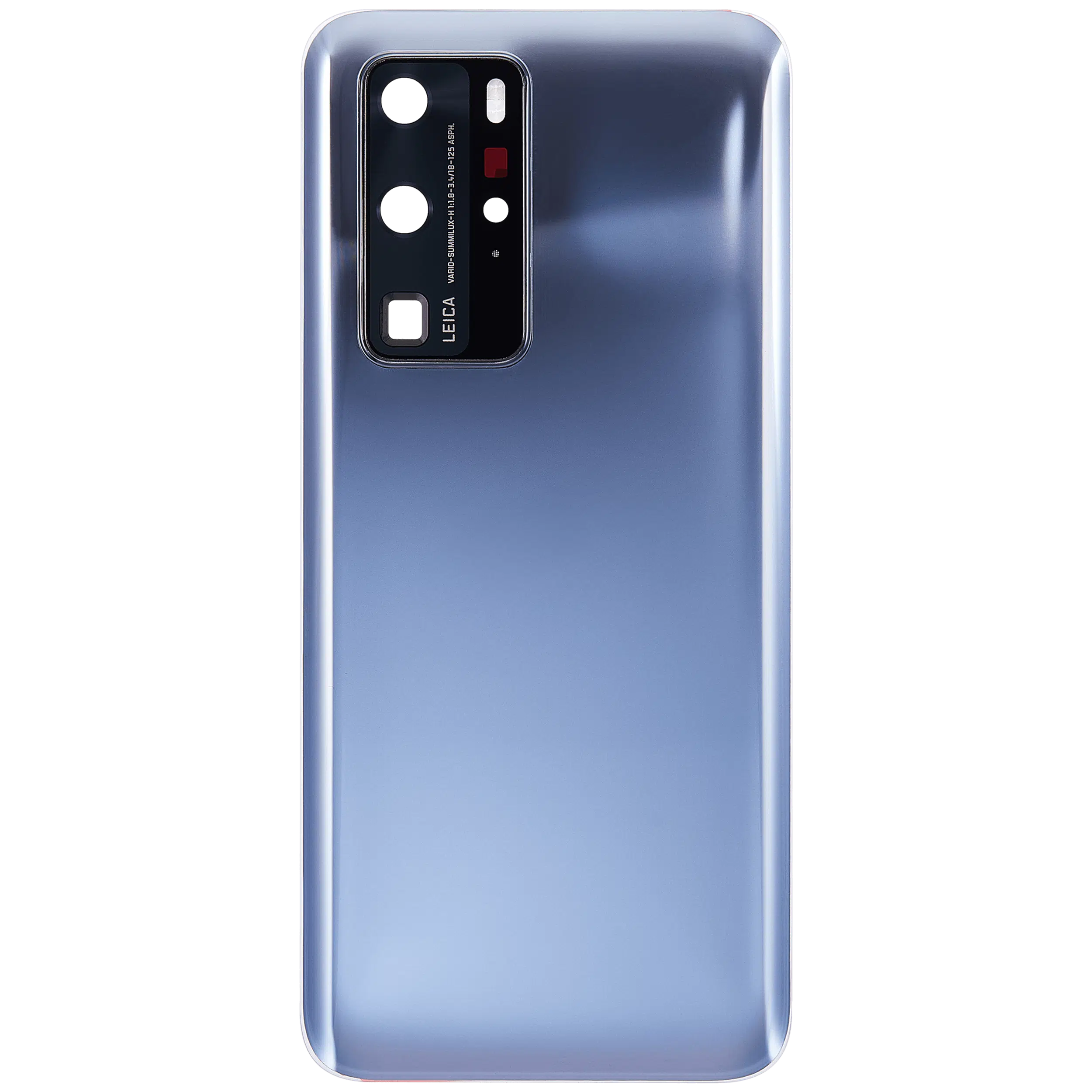Huawei P40 Pro İle Uyumlu Kamera Lensli Arka Kapak Camı (Ayna Gümüş)