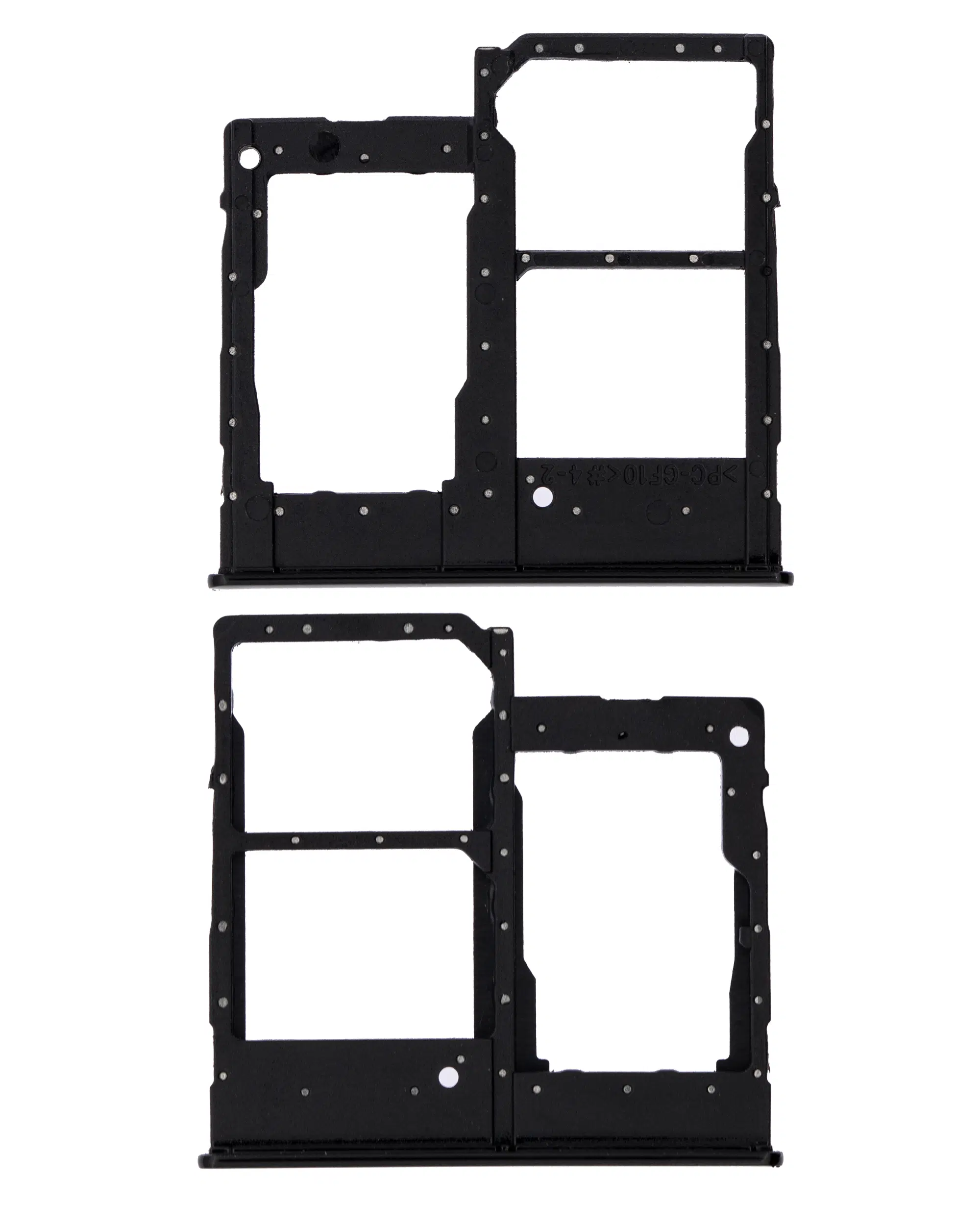 Samsung Galaxy A20e ile Uyumlu Çift Sim Kart Tepsisi (A202 / 2019) (Siyah)