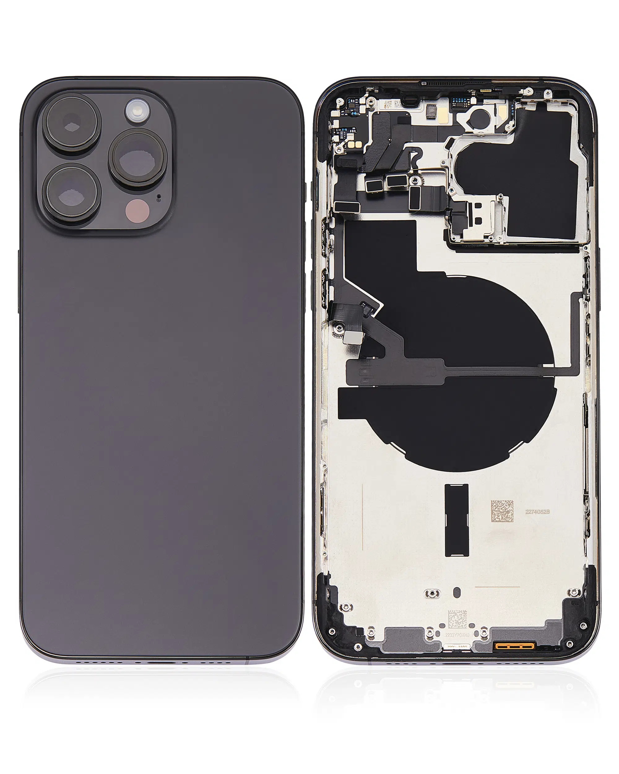 Arka Muhafaza W/Küçük Önceden Yüklenmiş İphone 14 Pro Max ile Uyumlu (ABD Versiyonu) (Kullanılan OEM Çekme: Gri...