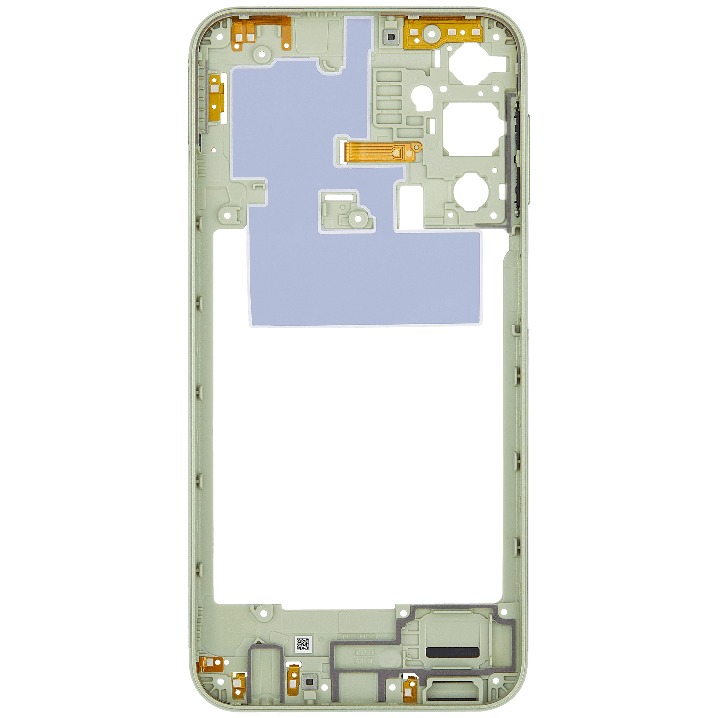 Samsung Galaxy A24 4G (A245 / 2023) (Limon Yeşili) ile Uyumlu Orta Çerçeve Muhafaza 