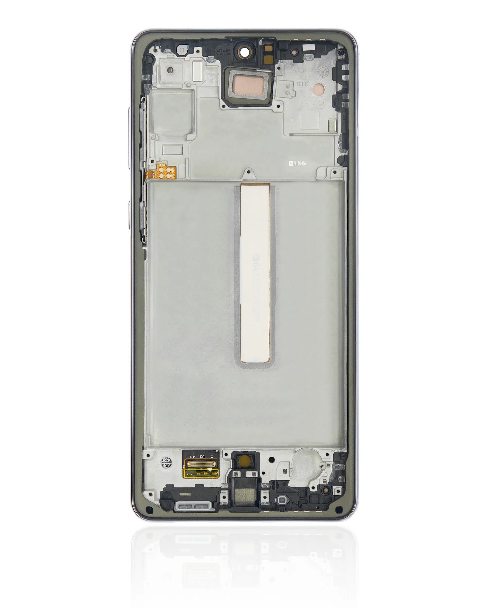 Samsung Galaxy A73 İle Uyumlu Çerçevesiz Ekran Dokunmatik (Gri) (Orjinal) (A735 / 2022)
