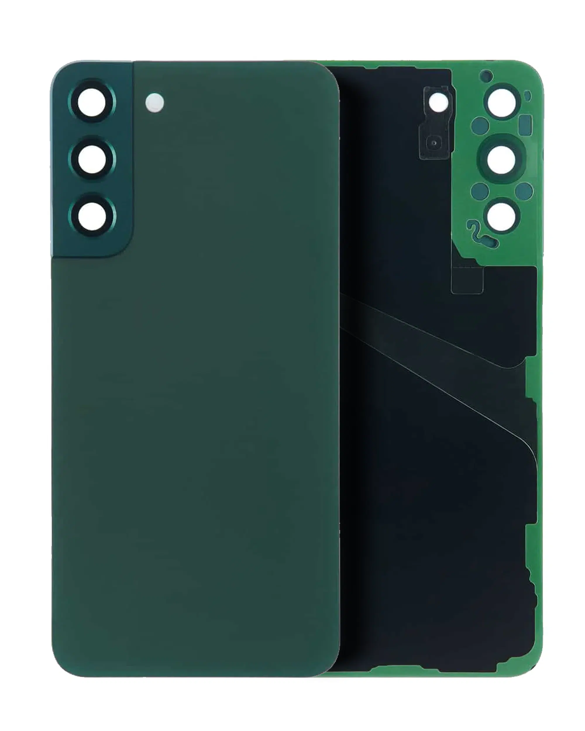 Arka Kapak Camı Kamera Lensli Uyumlu Samsung Galaxy S22 Plus (Servis Paketi) (Yeşil) 
