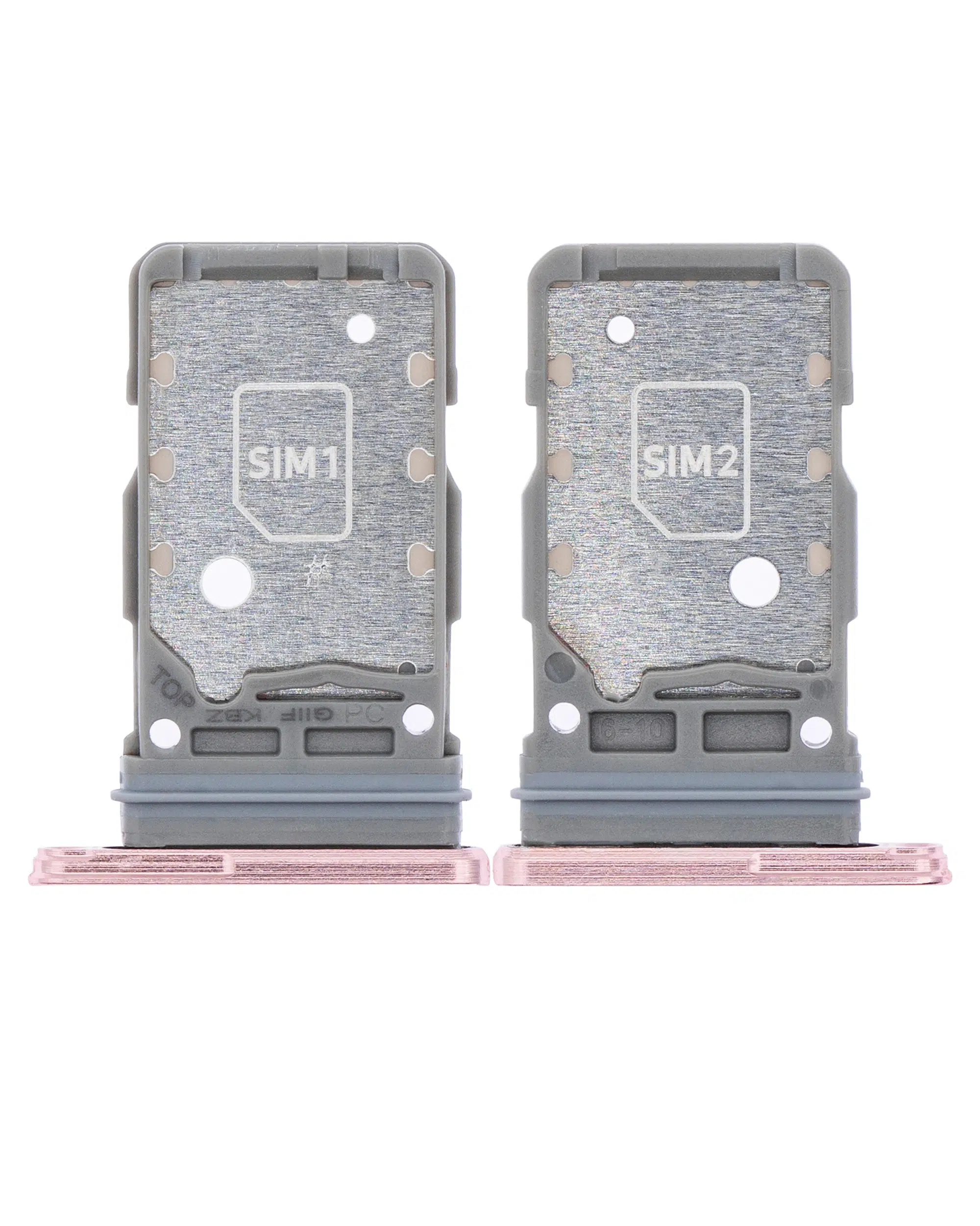 Samsung Galaxy S21 ile Uyumlu Çift Sim Kart Tepsisi (Pembe)