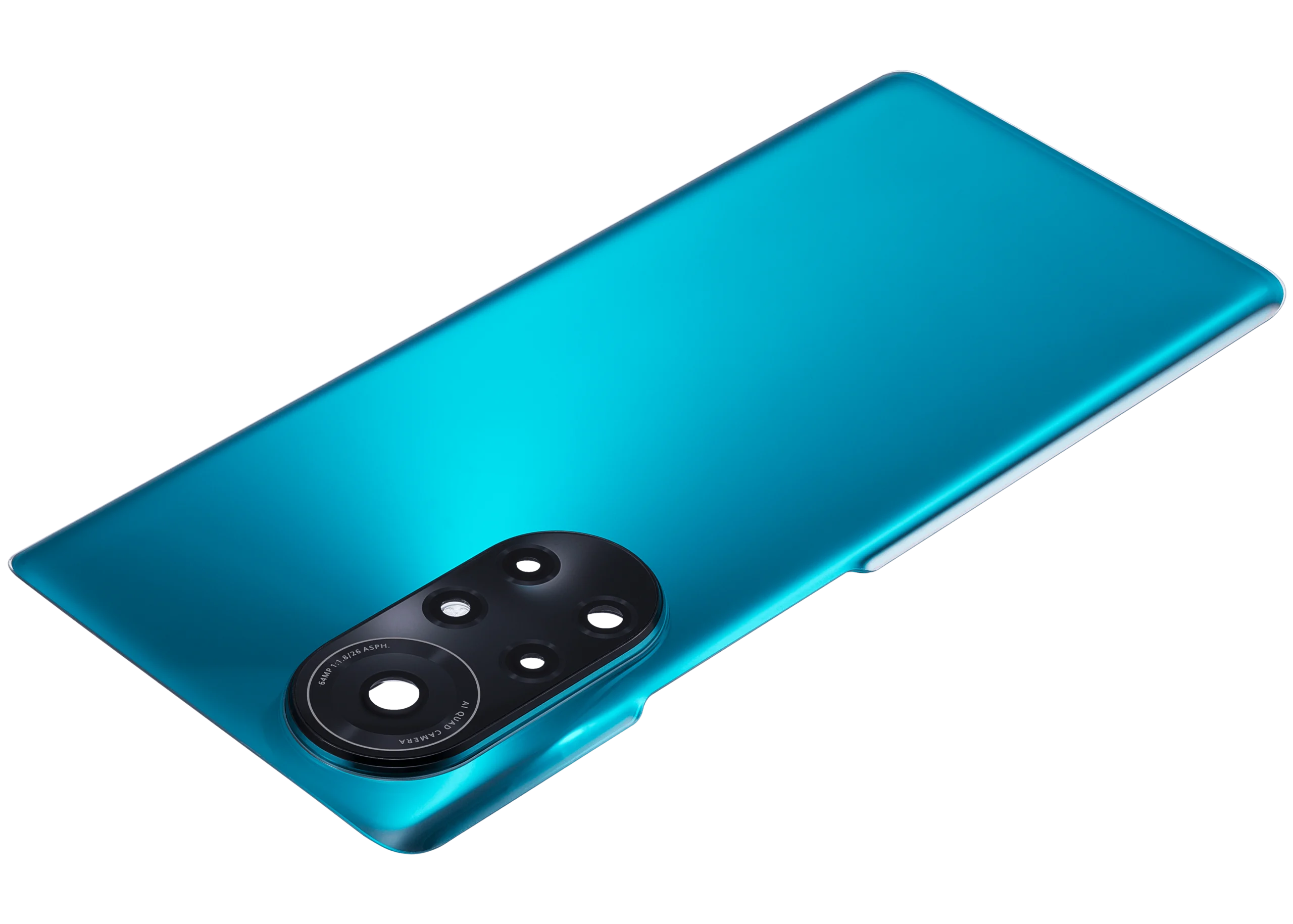 Huawei Nova 8 Pro İle Uyumlu Kamera Lensli Arka Kapak Camı (Yeşil)