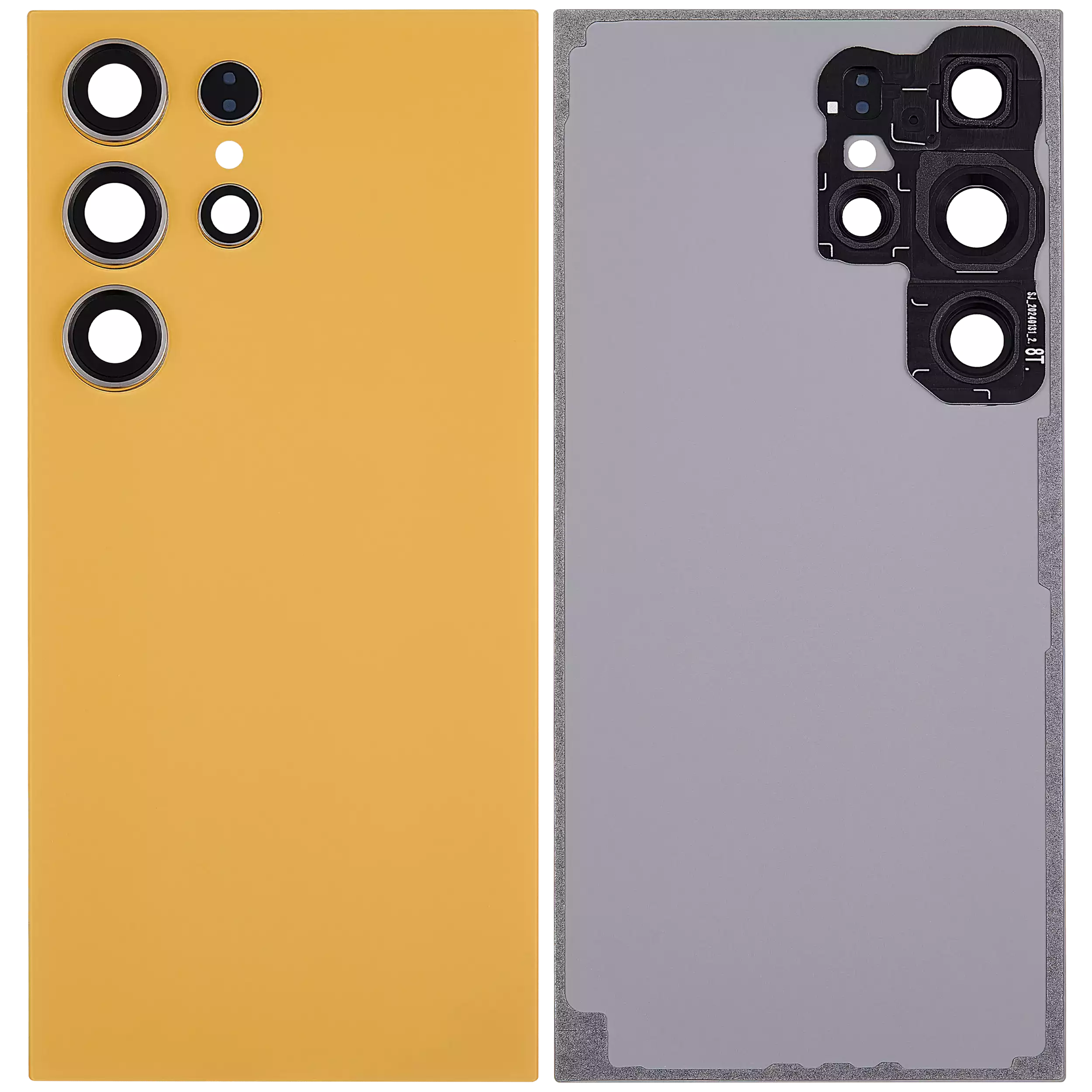 Samsung Galaxy S24 Ultra 5G İle Uyumlu Kamera Lensli Arka Kapak Camı (Logosuz) (Satış Sonrası ... 