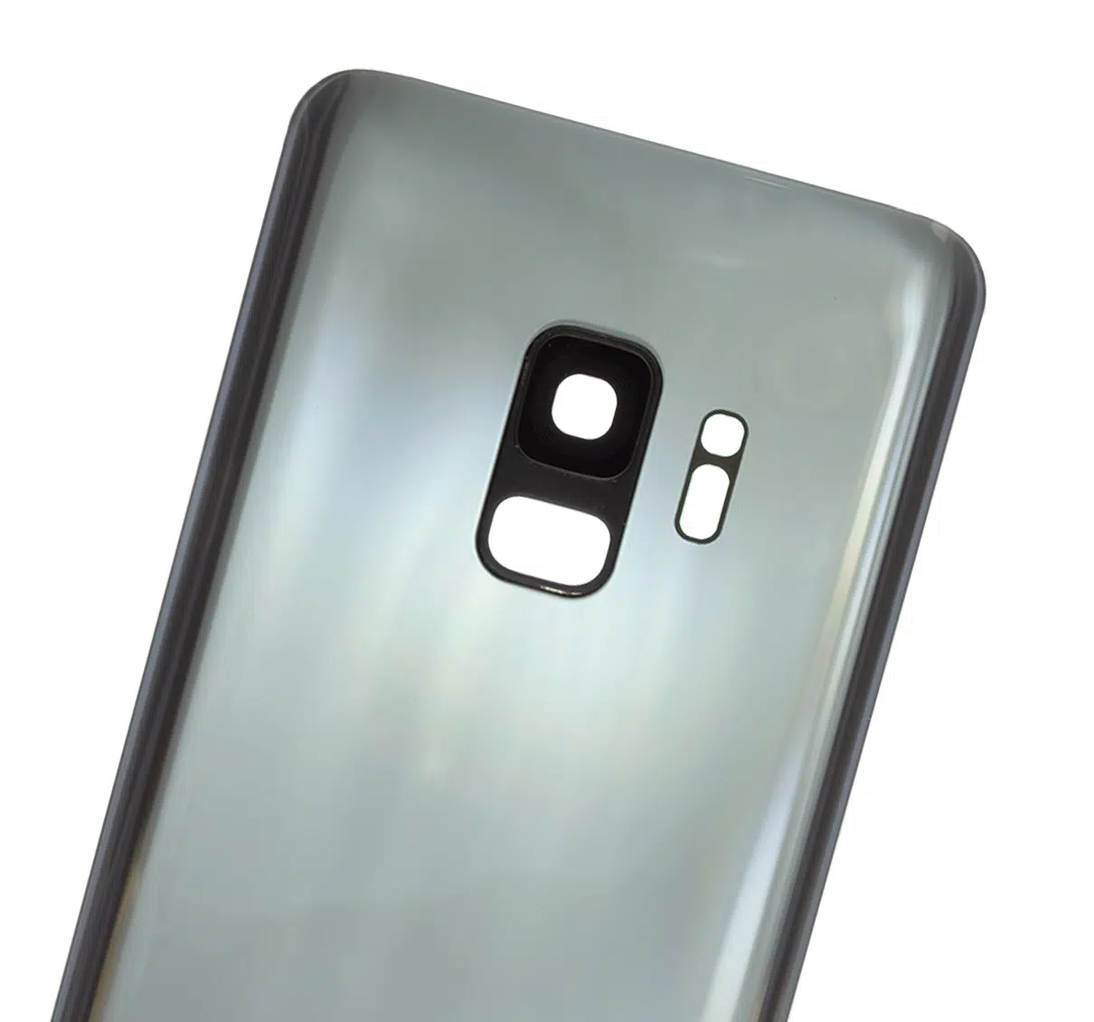Samsung Galaxy S9 İle Uyumlu Kamera Lensli Arka Kapak Camı (Logosuz) (Aftermarket Plus) (Ti... 