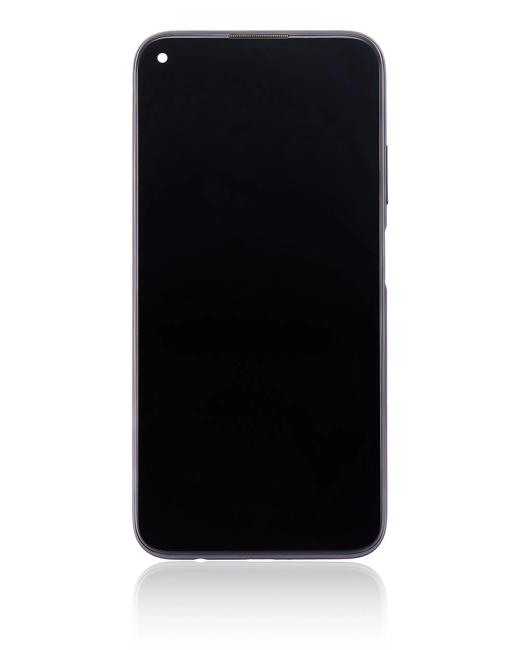 Huawei Nova 6 SE İle Uyumlu Çerçeveli Ekran Dokunmatik (Siyah)